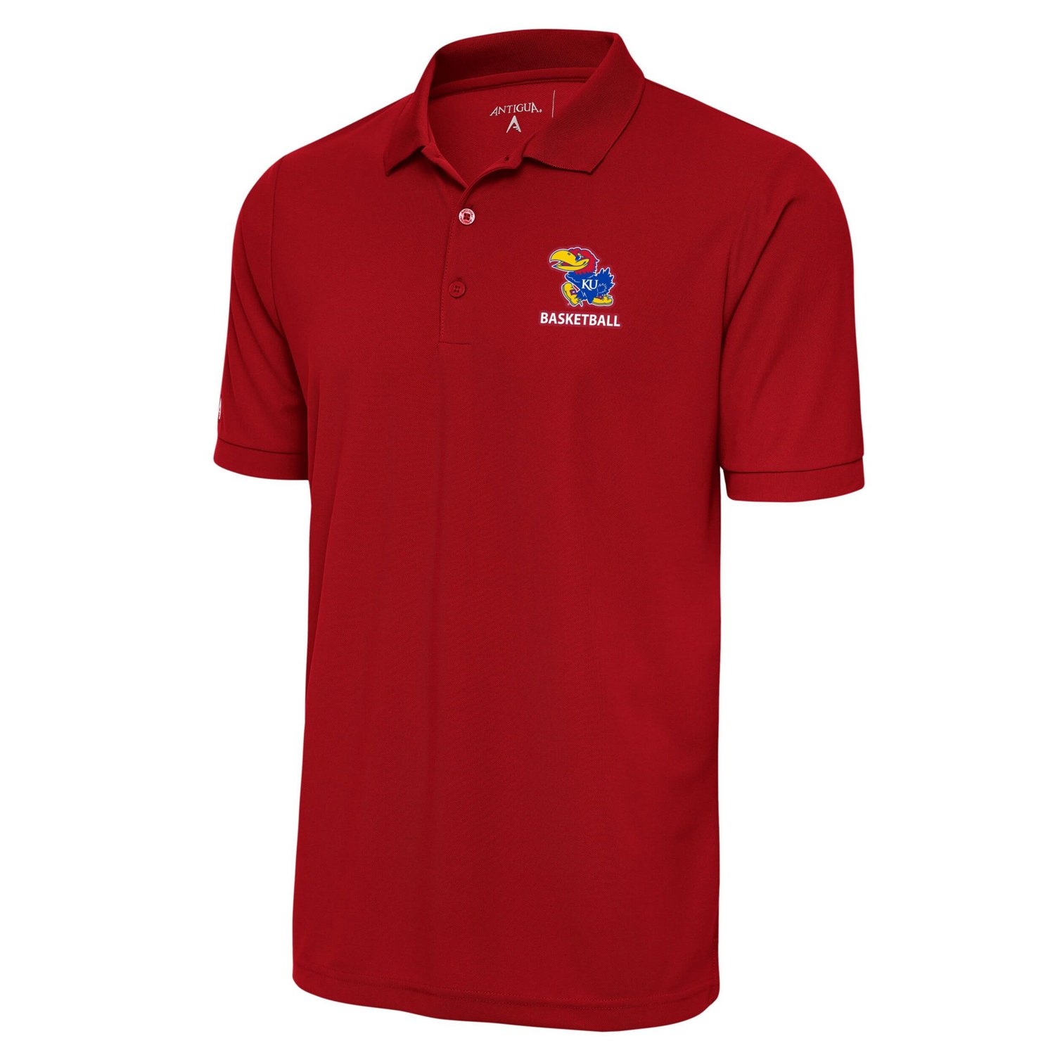 Antigua Kansas Jayhawks Basketball Big  Tall Legacy Pique Polo                                                                   - view number 1