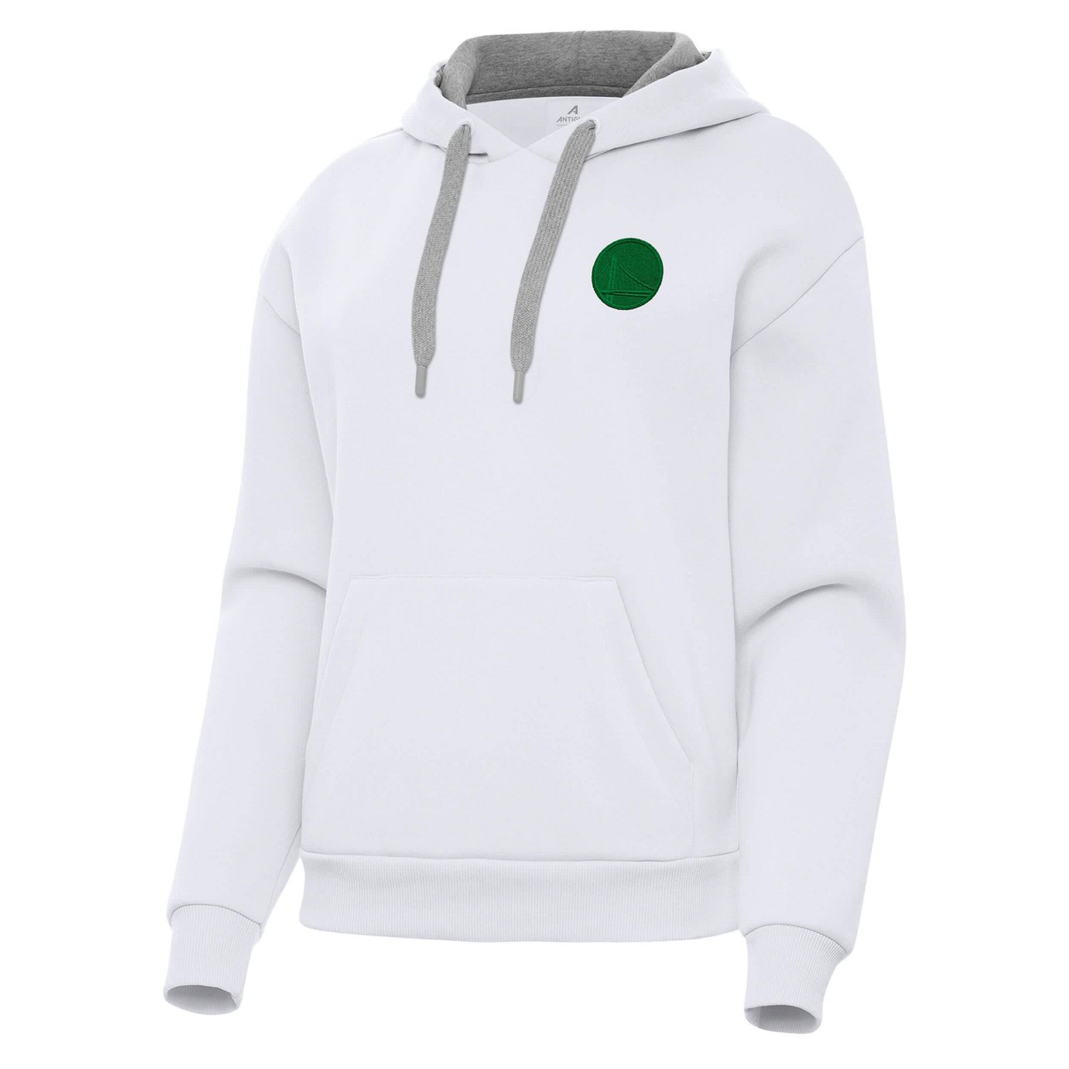 Antigua Kelly Golden State Warriors St Patrick's Day Victory Pullover Hoodie - view number 2