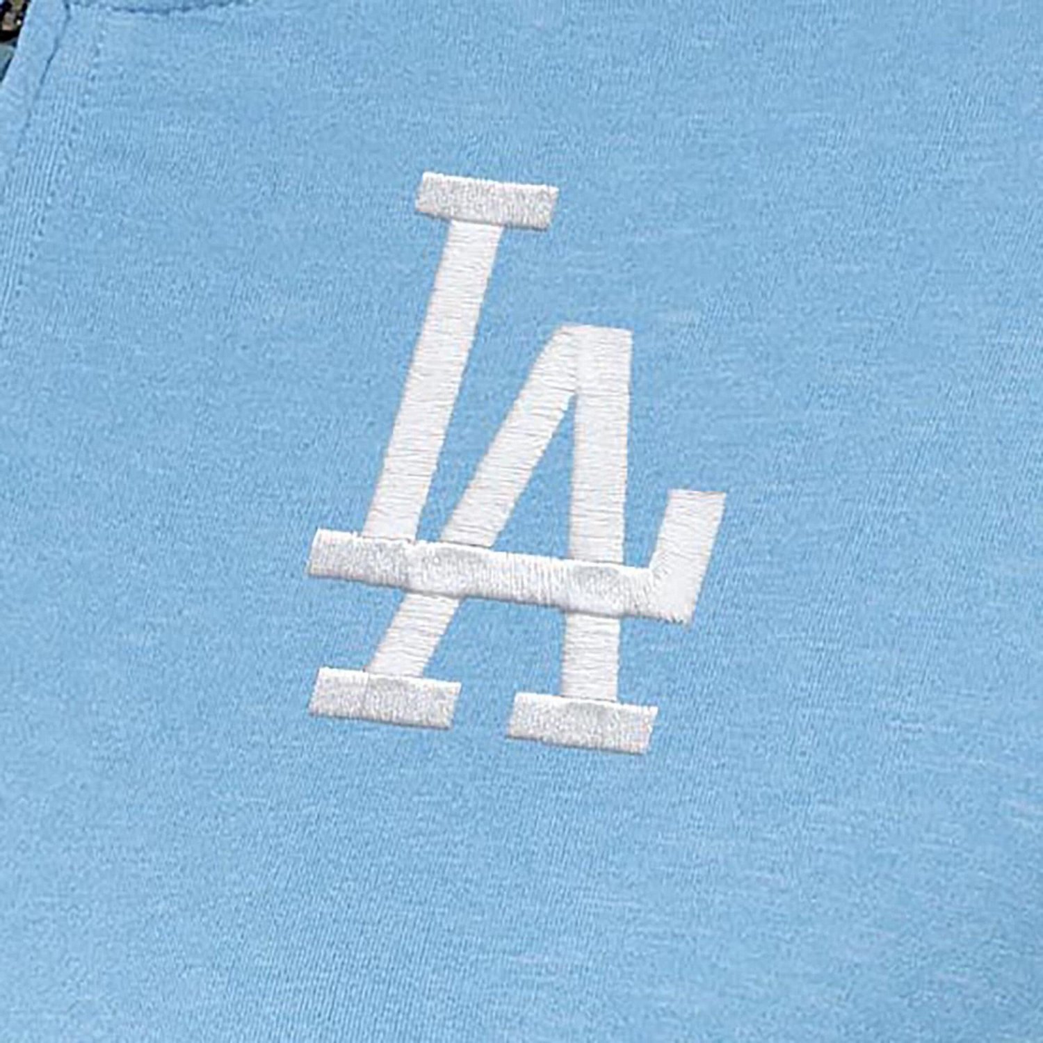 Antigua Light Los Angeles Dodgers Mentor Quarter-Zip Pullover Top - view number 2