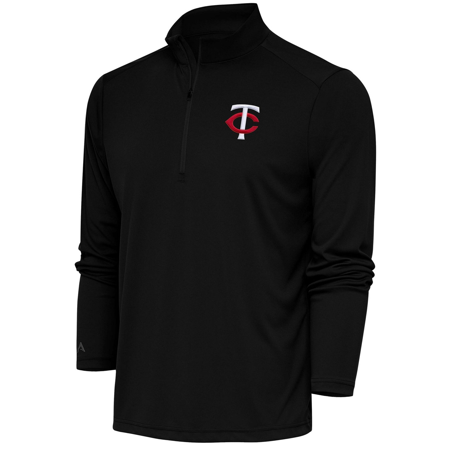 Antigua Light Minnesota Twins Tribute Quarter-Zip Pullover Top