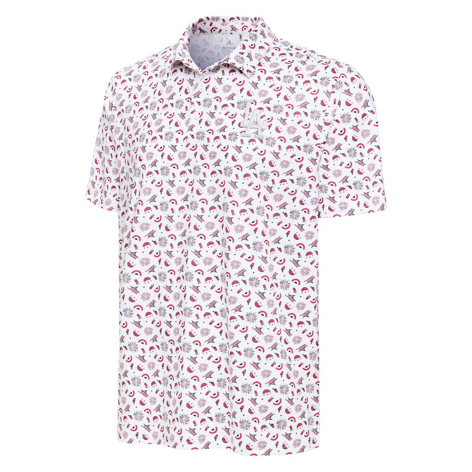 Antigua Los Angeles Dodgers Independence Day Polo