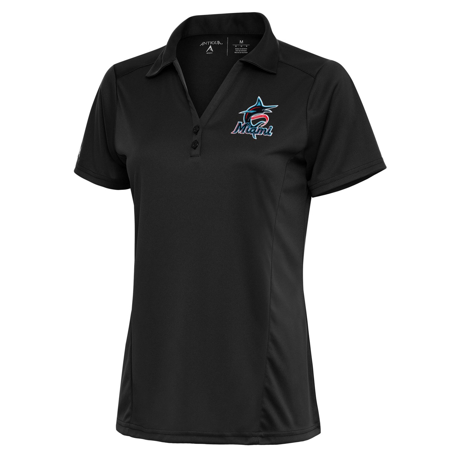 Antigua Miami Marlins Logo Tribute Polo