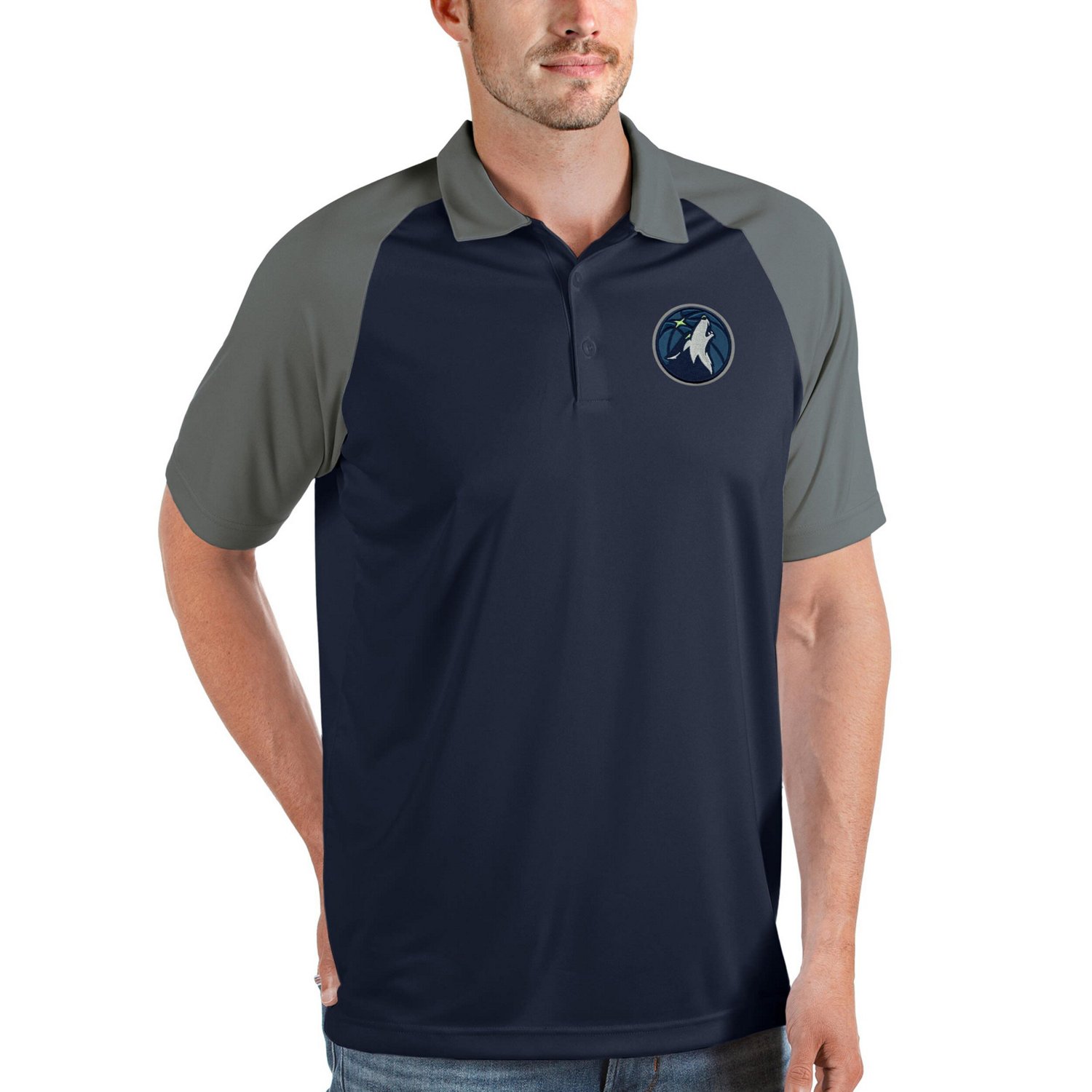 Antigua Minnesota Timberwolves Nova Raglan Polo
