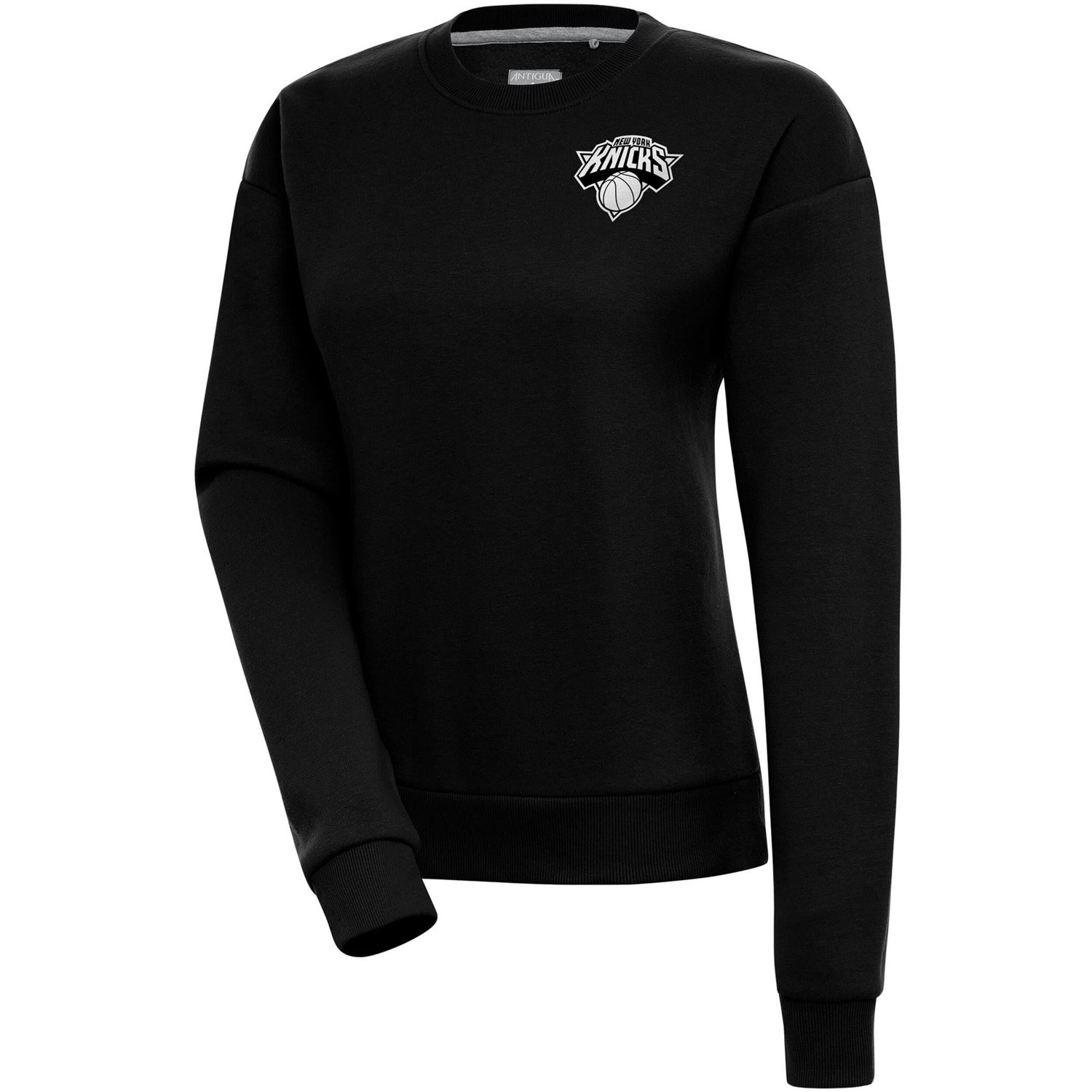 Antigua New York Knicks Brushed Metallic Victory Pullover Sweatshirt