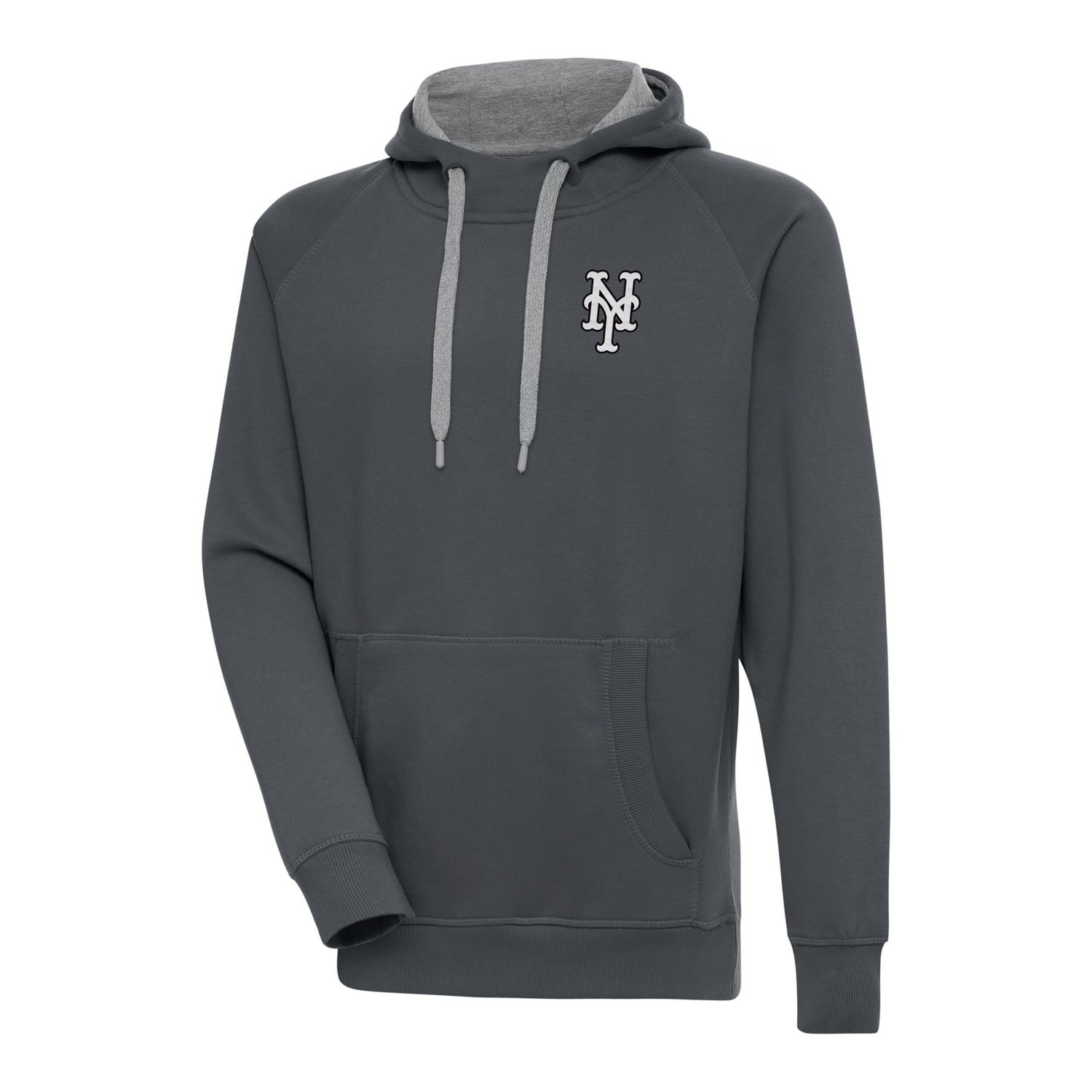 Antigua New York Mets Metallic Victory Pullover Hoodie                                                                           - view number 1