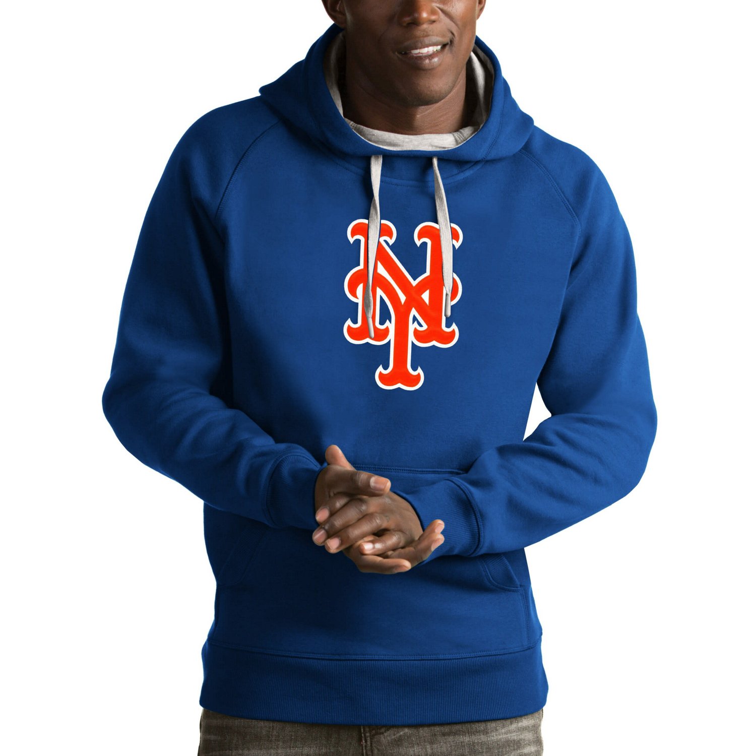 Antigua New York Mets Victory Pullover Hoodie - view number 1