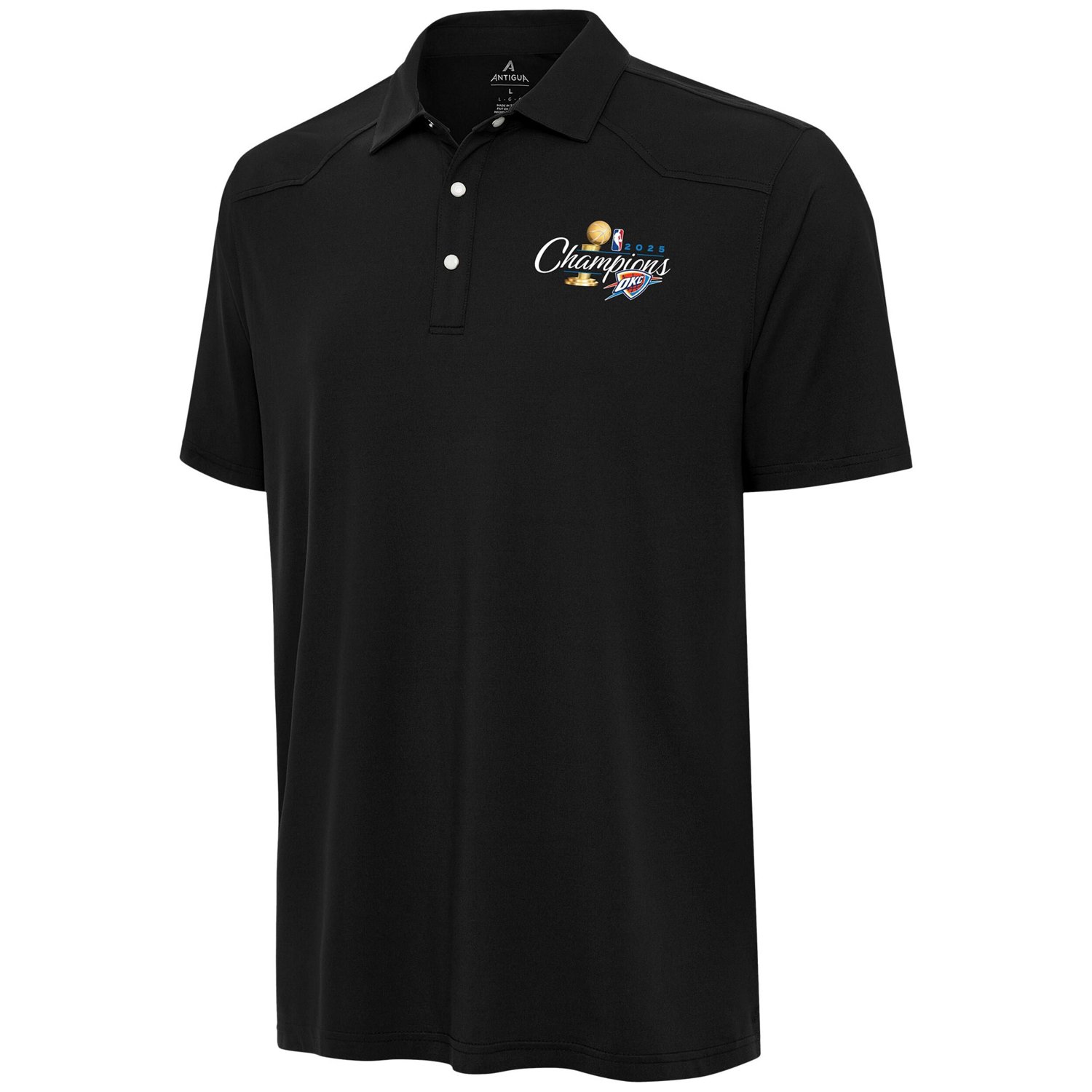 Antigua Oklahoma City Thunder 2025 NBA Finals Champions Western Polo - view number 2