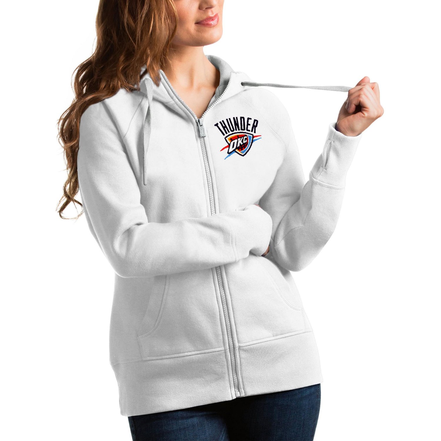 Antigua Oklahoma City Thunder Victory Full-Zip Hoodie                                                                            - view number 1