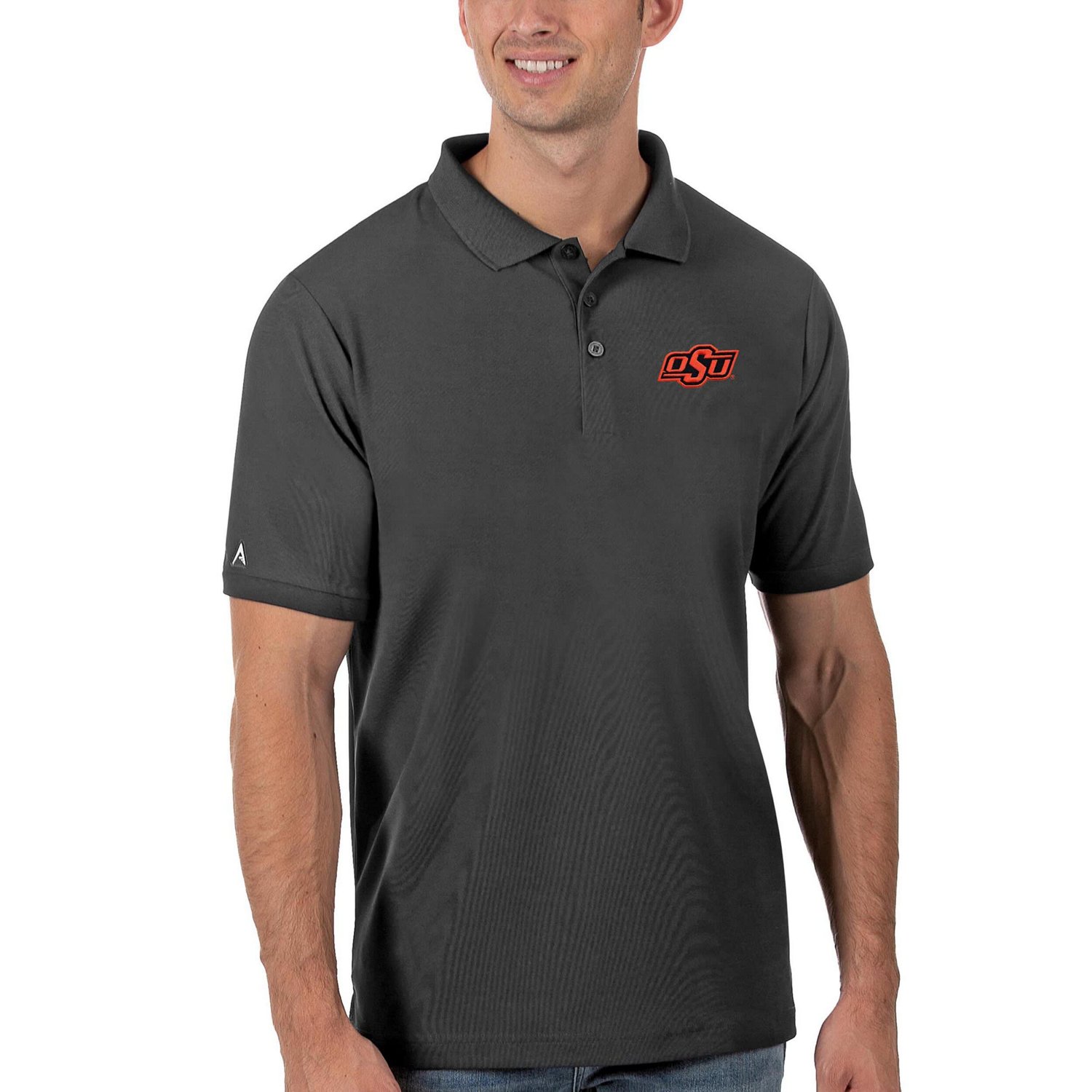 Antigua Oklahoma State Cowboys Legacy Pique Polo