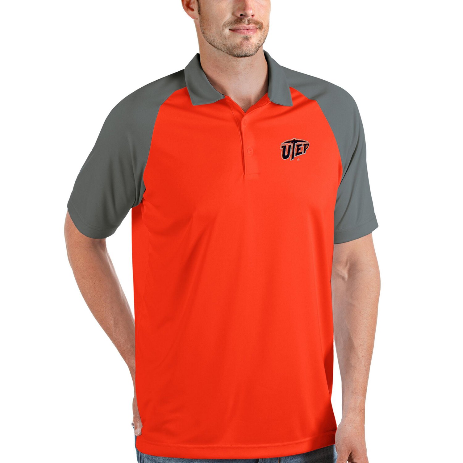 Antigua /Orange UTEP Miners Nova Polo
