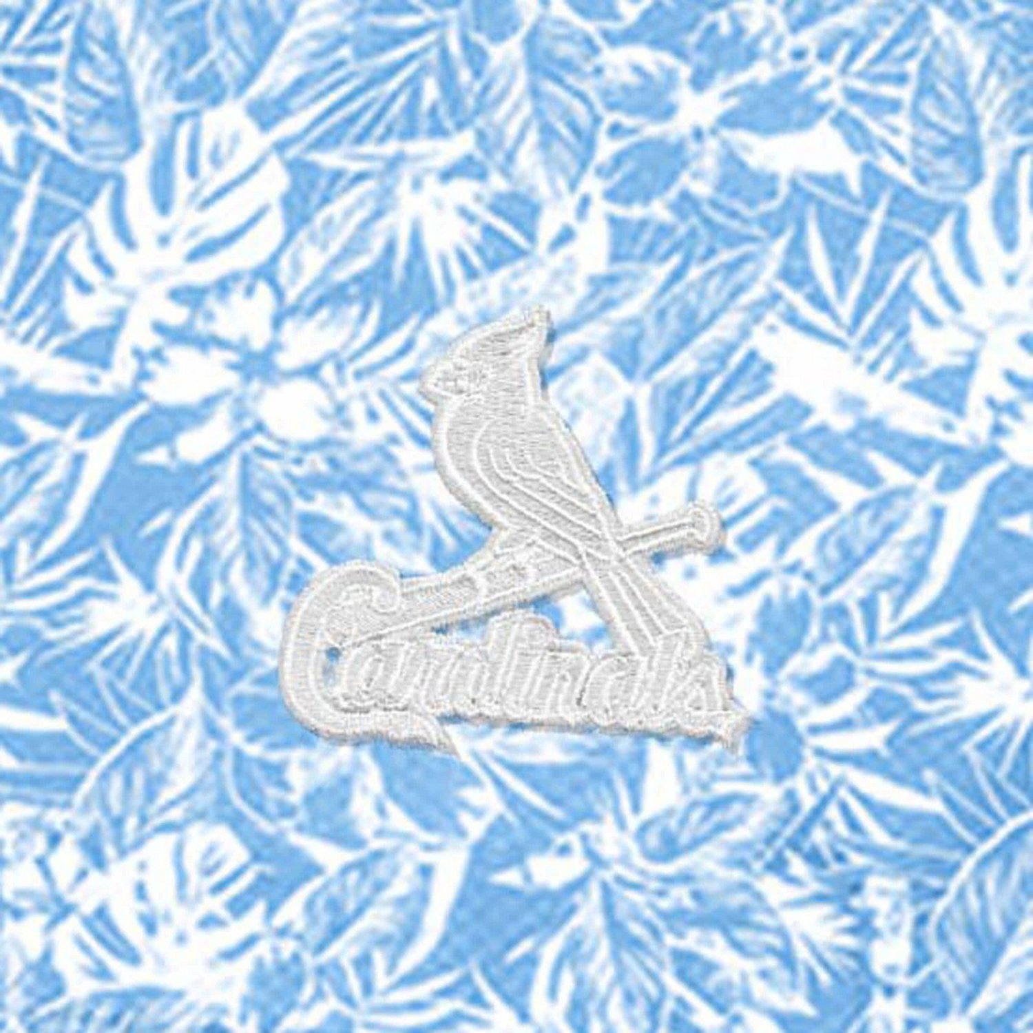 Antigua Powder St Louis Cardinals Resort Button-Up Shirt - view number 4