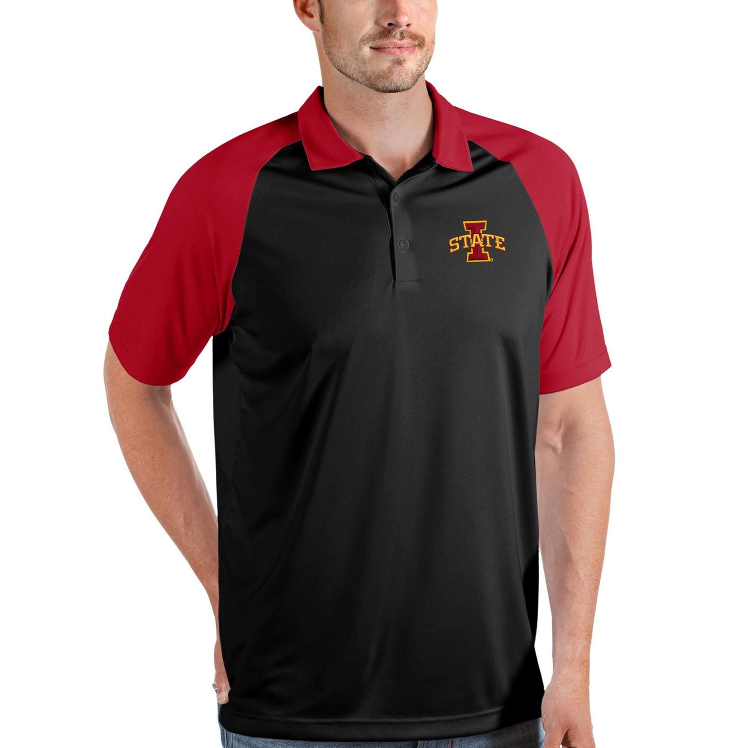 Antigua /Red Iowa State Cyclones Nova Polo
