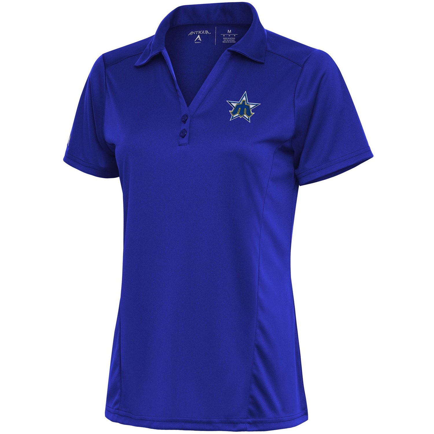 Antigua Seattle Mariners Cooperstown Tribute Polo