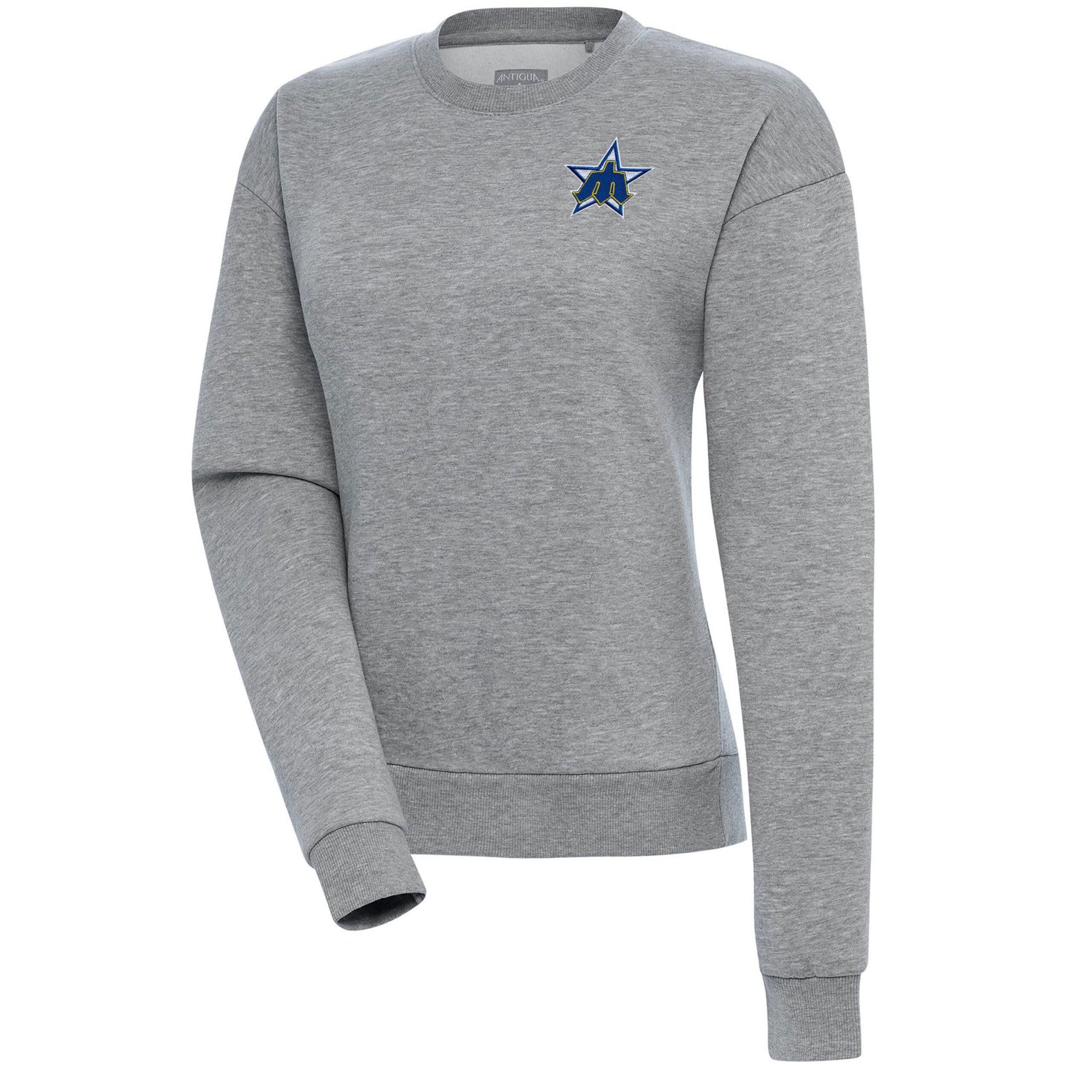 Antigua Seattle Mariners Cooperstown Victory Crewneck Pullover Sweatshirt