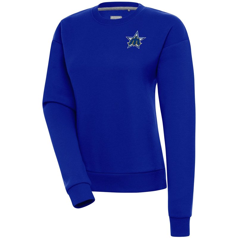 Antigua Women's Royal Seattle Mariners Cooperstown Victory Crewneck Pullover Sweatshirt - Royal