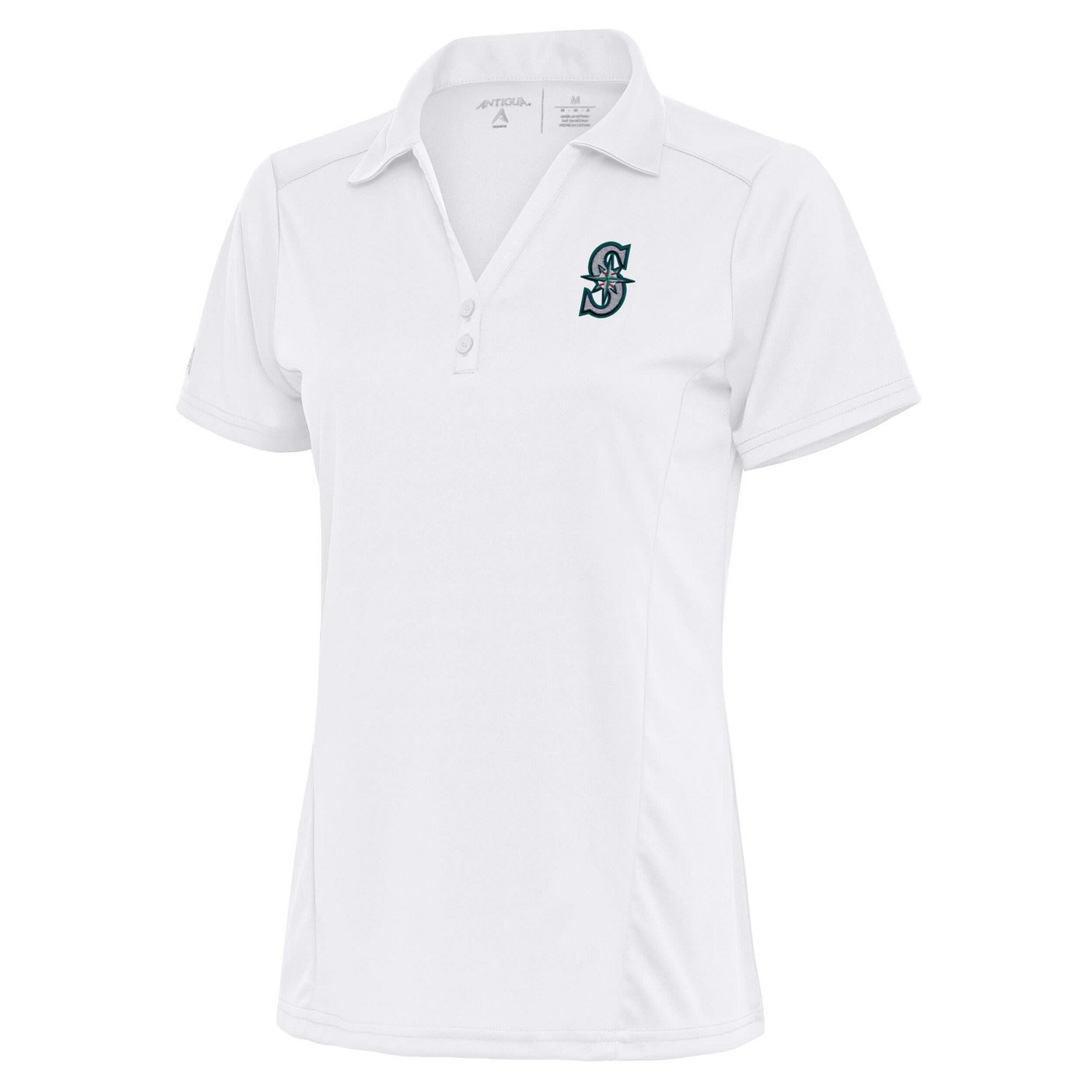 Antigua Seattle Mariners Logo Tribute Polo