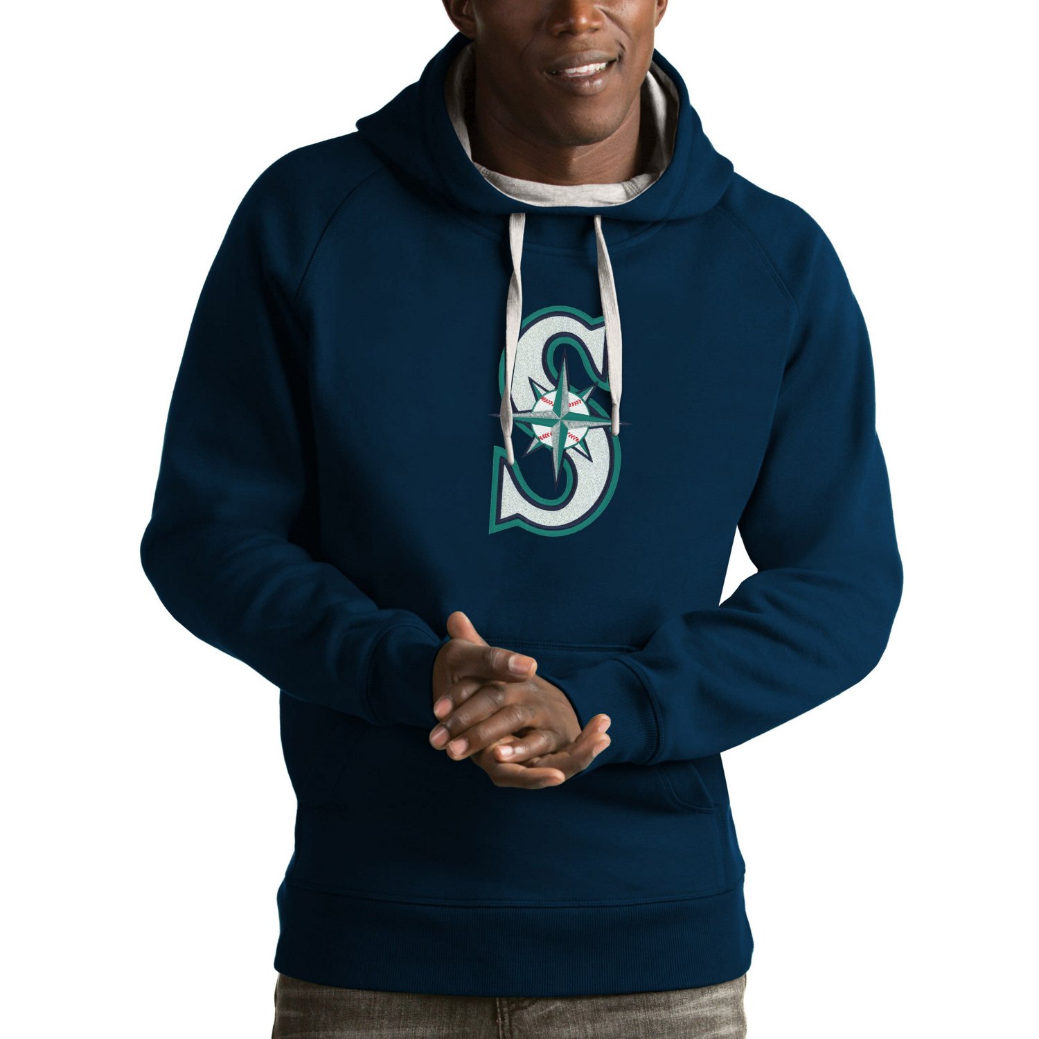 Antigua Seattle Mariners Victory Pullover Hoodie