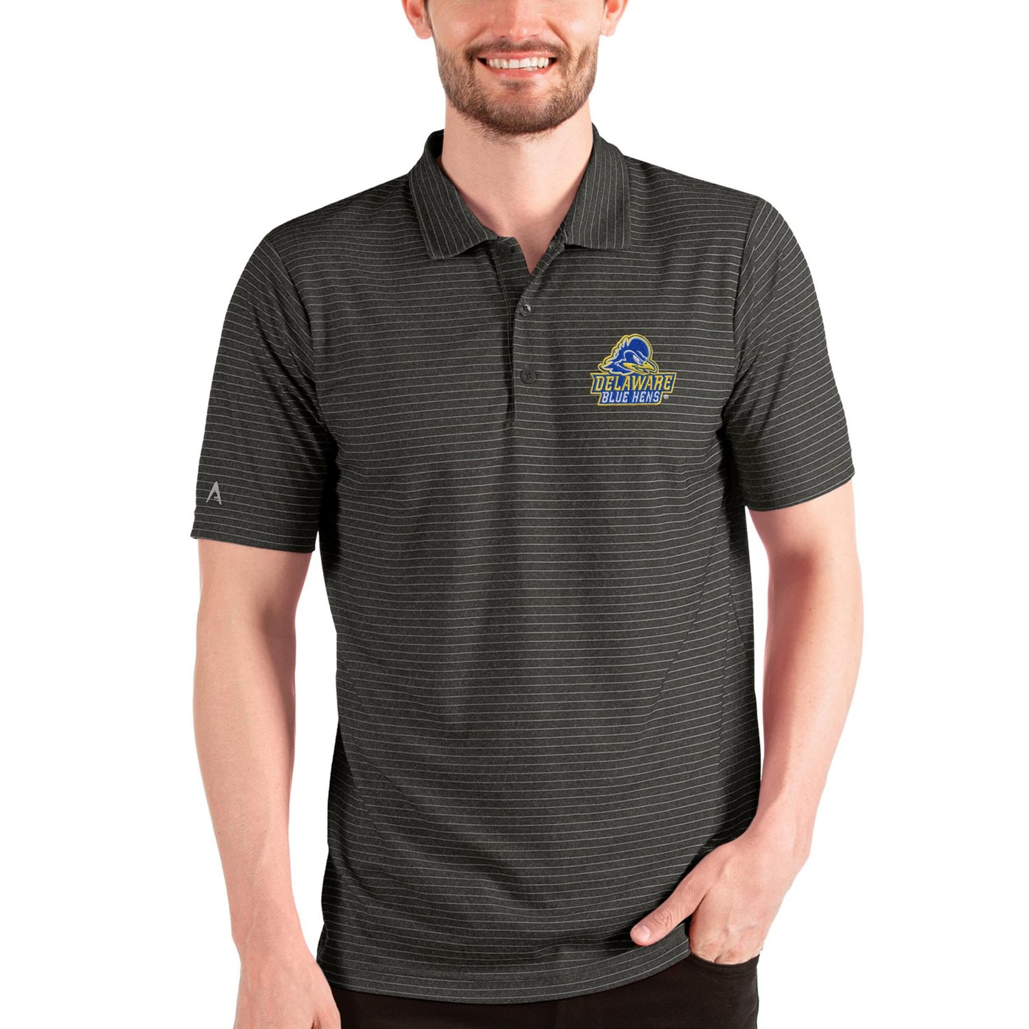 Antigua /Silver Delaware Fightin' Blue Hens Esteem Polo