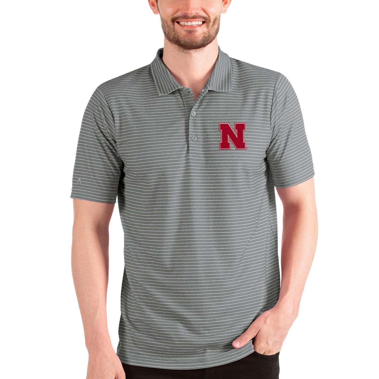 Antigua /Silver Nebraska Huskers Esteem Polo - view number 1