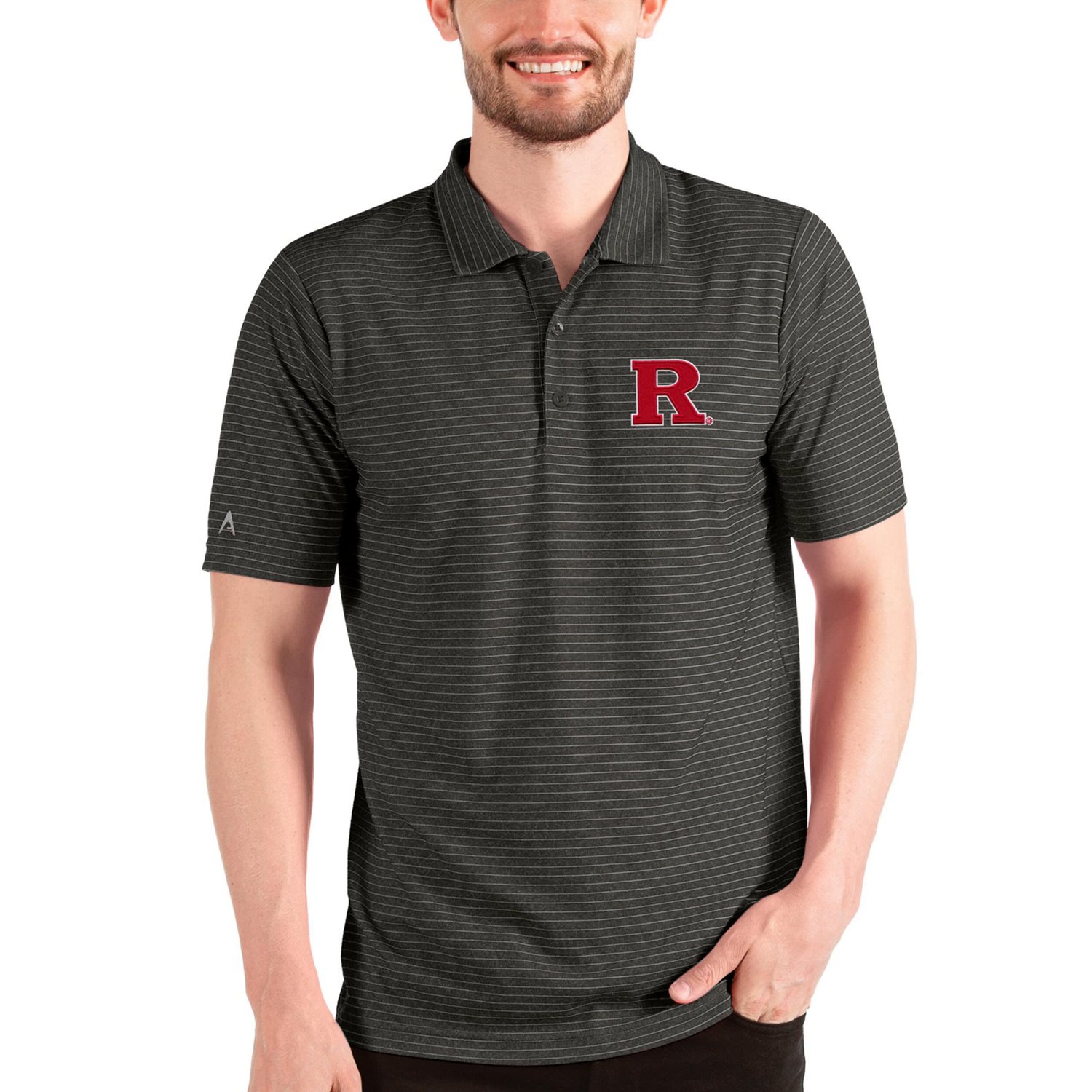 Antigua /Silver Rutgers Scarlet Knights Esteem Polo
