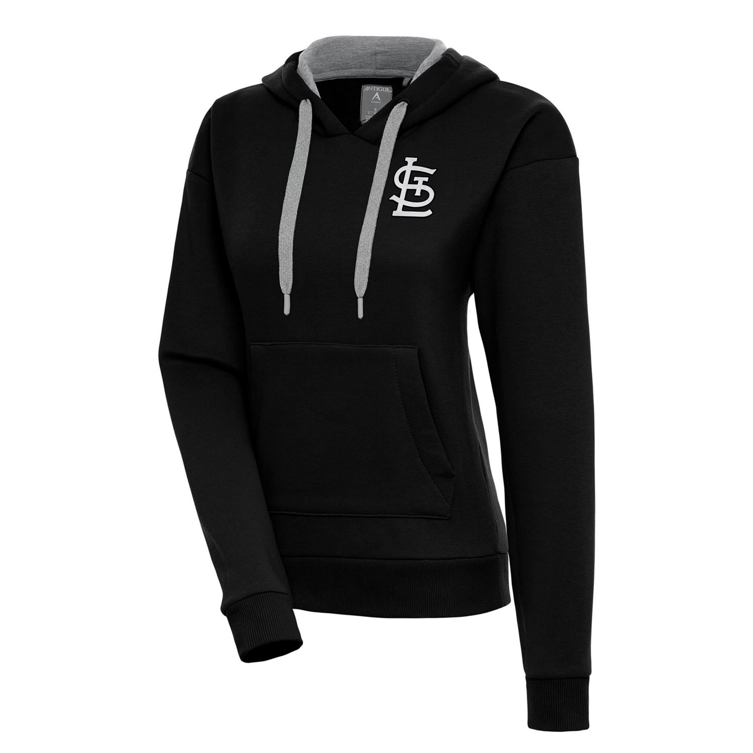 Antigua St Louis Cardinals Brushed Metallic Victory Pullover Hoodie