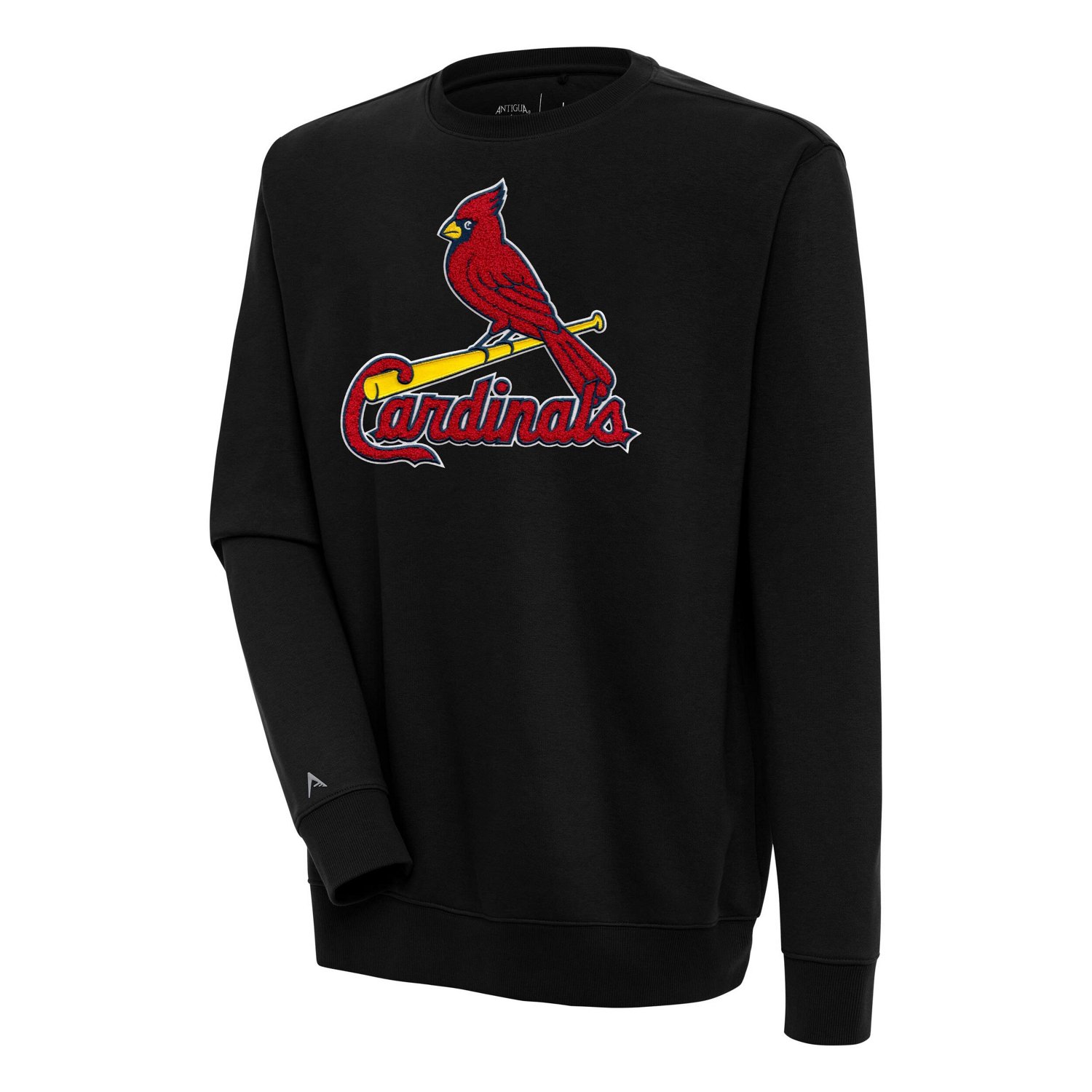 Antigua St Louis Cardinals Victory Crewneck Chenille Pullover Sweatshirt