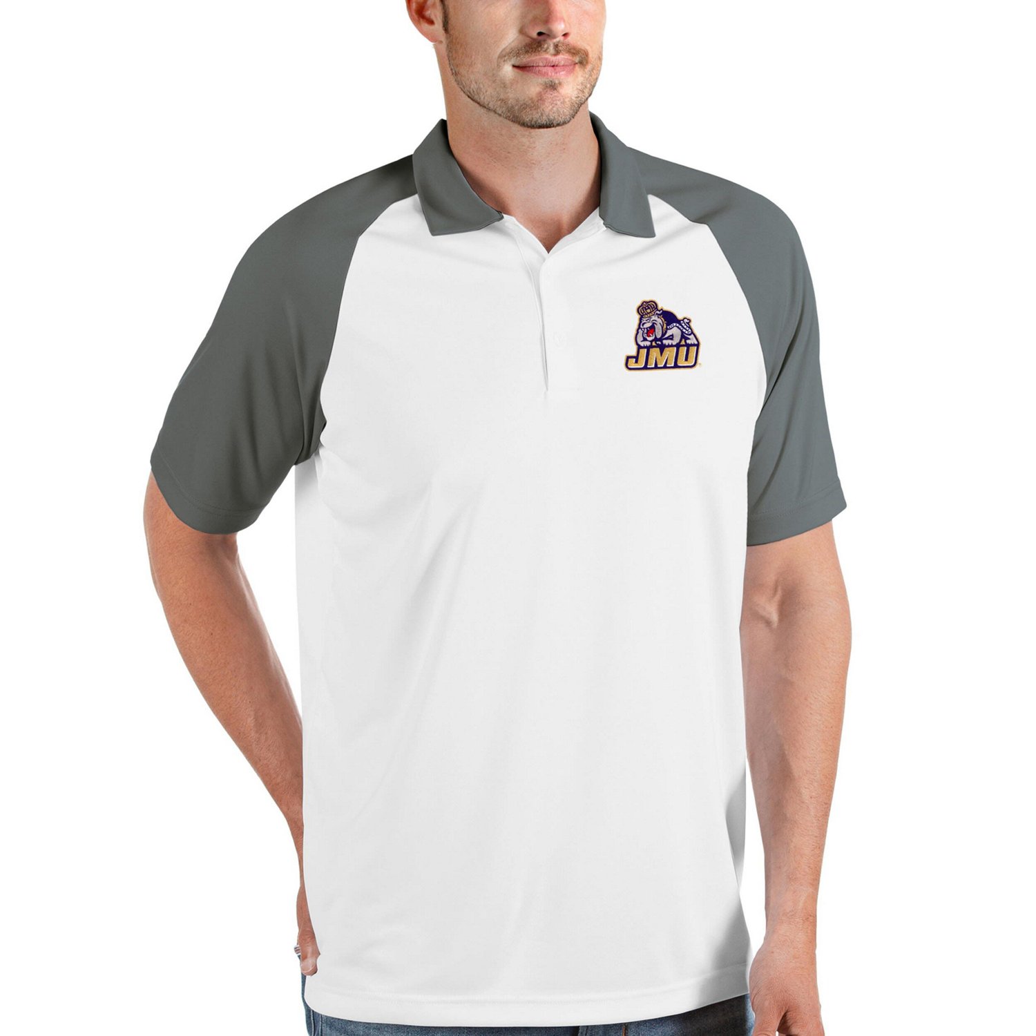Antigua /Steel James Madison Dukes Nova Polo