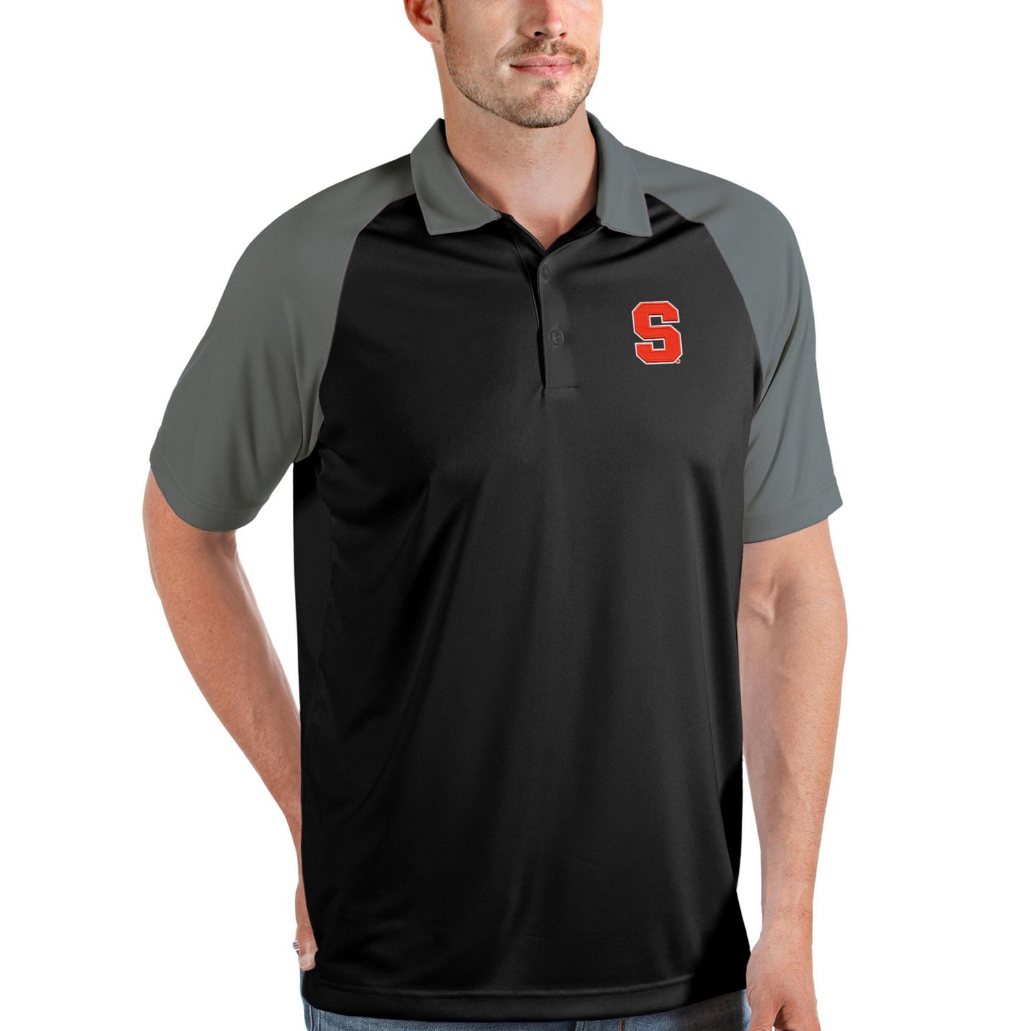 Antigua /Steel Syracuse Orange Nova Polo