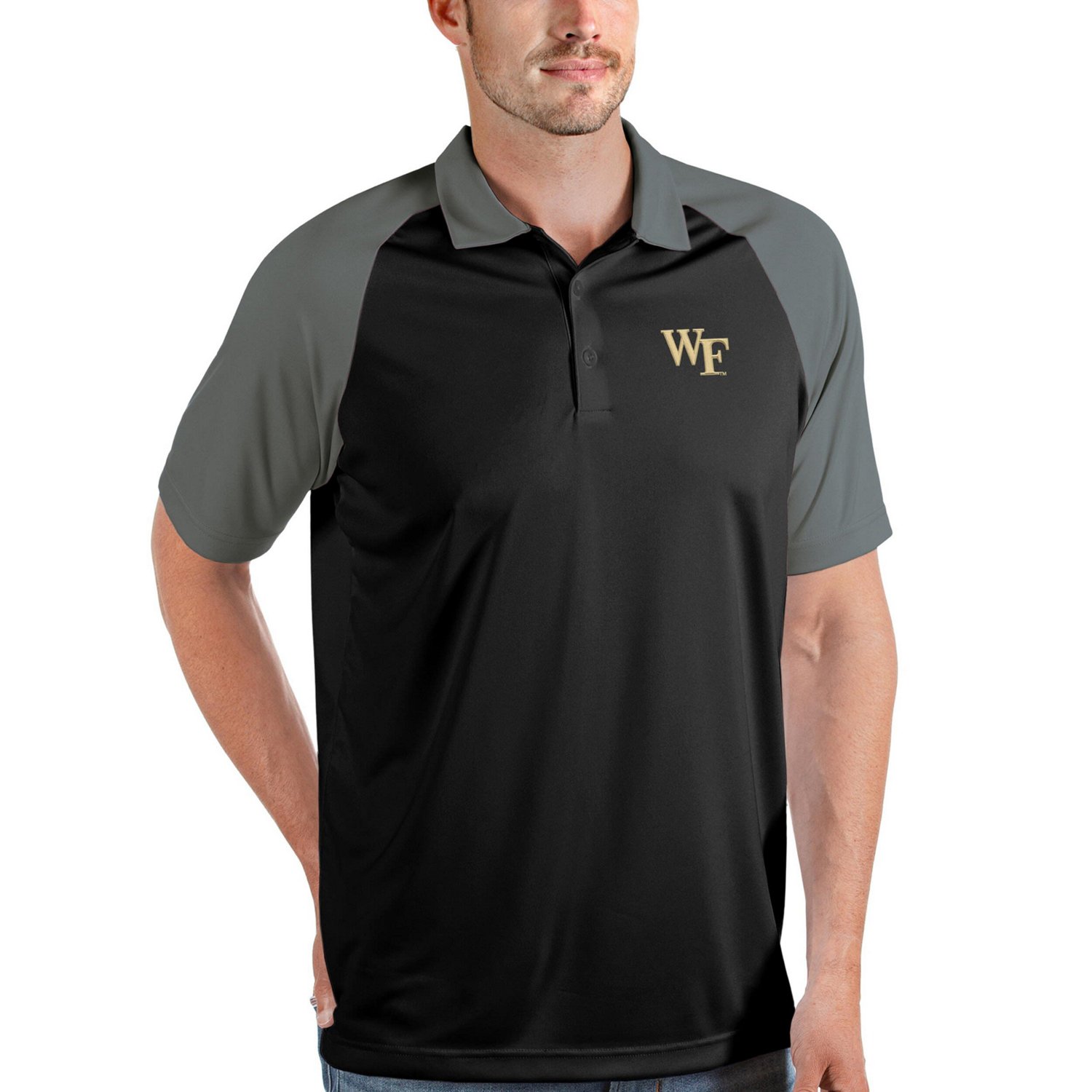 Antigua /Steel Wake Forest Demon Deacons Nova Polo