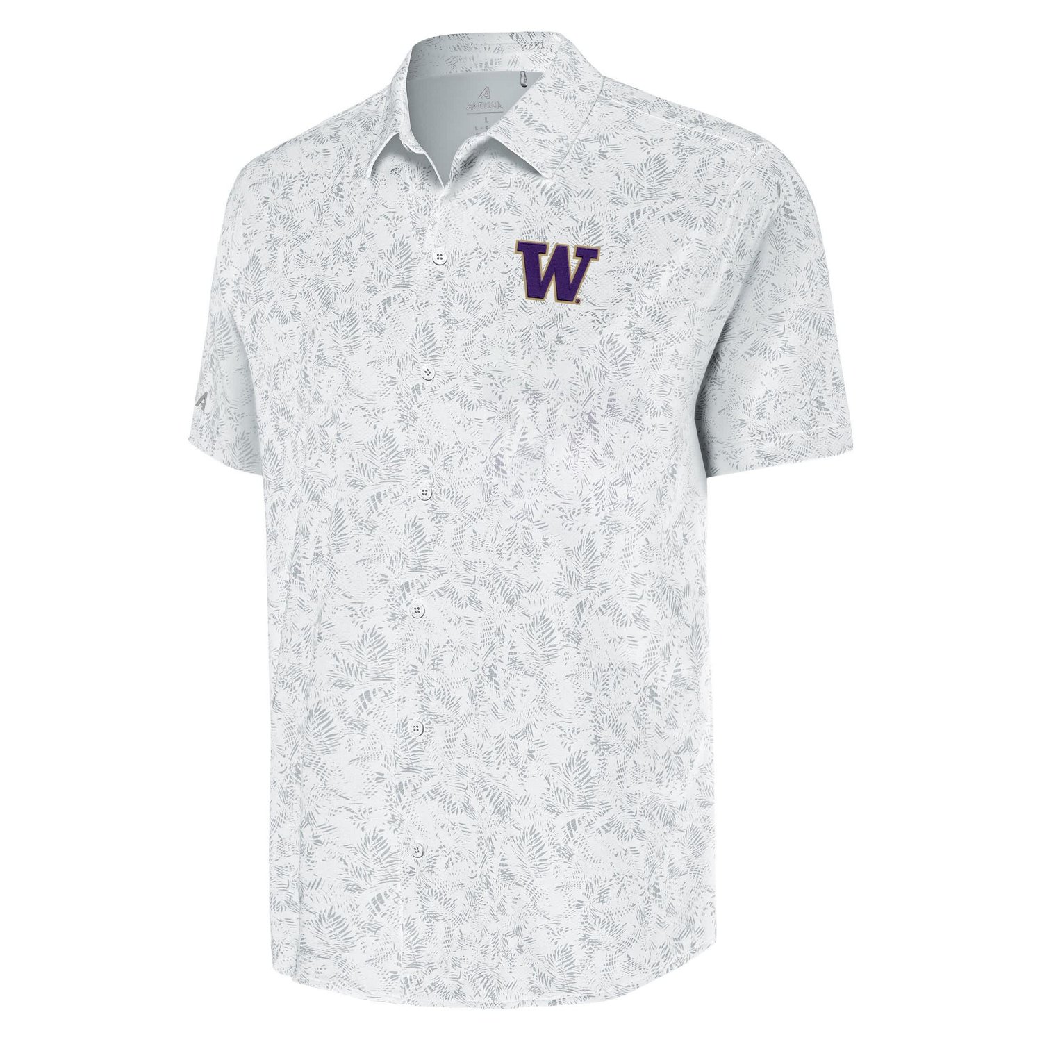 Antigua Washington Huskies Lush Button-Up Shirt - view number 2