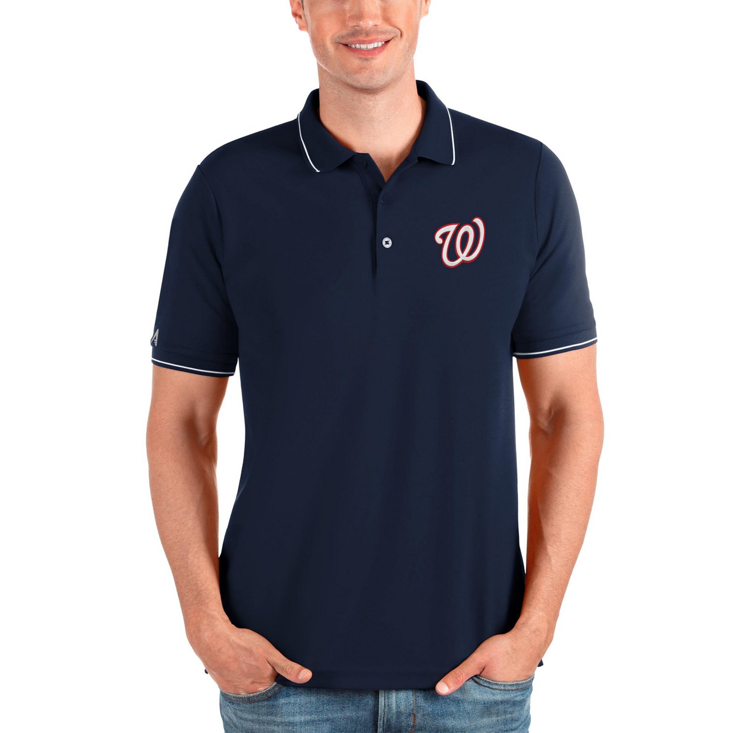 Antigua Washington Nationals Affluent Polo