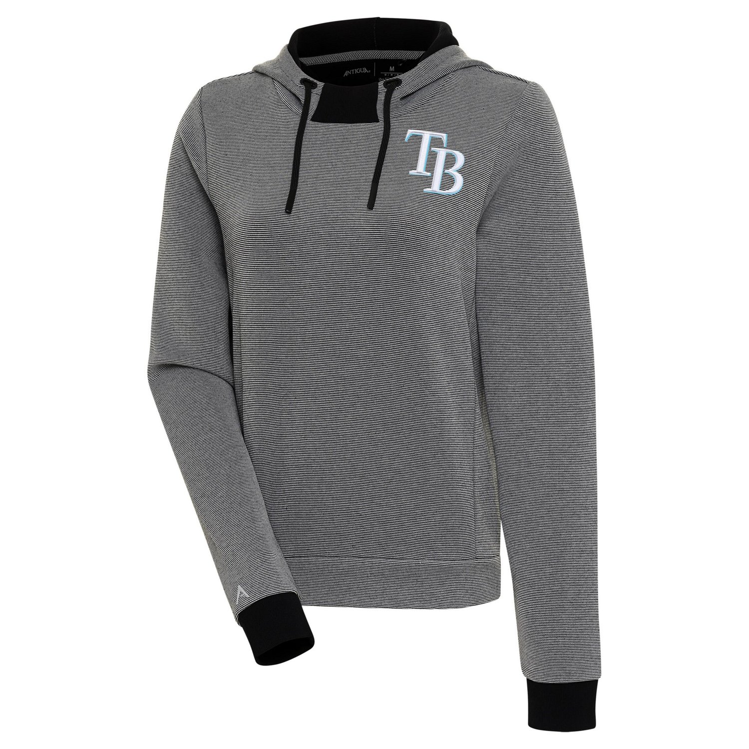 Antigua /White Tampa Bay Rays Axe Bunker Tri-Blend Pullover Hoodie