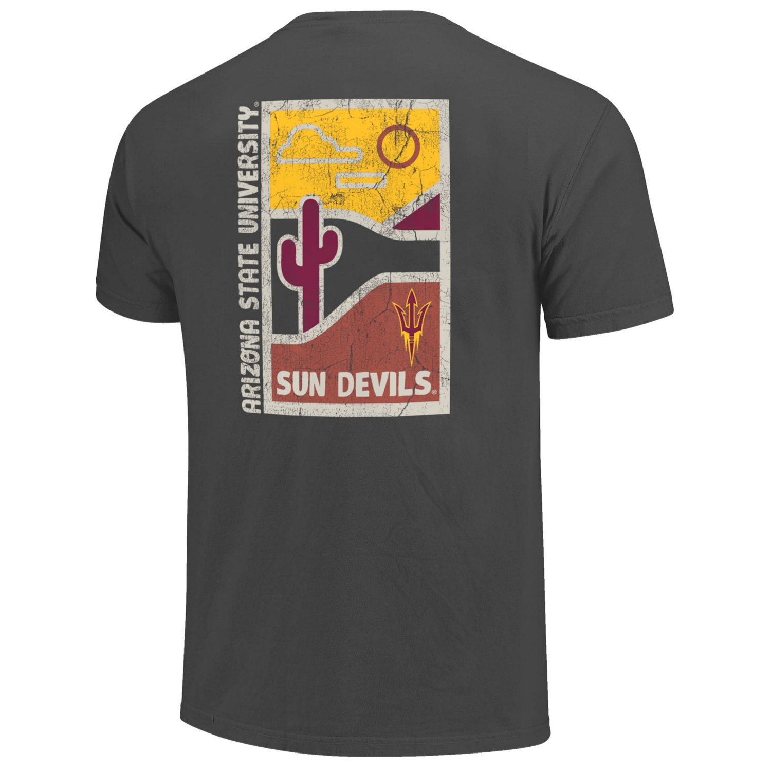 Arizona State Sun Devils Comfort Colors Minimal Vista Distressed Graphics T-Shirt - view number 3