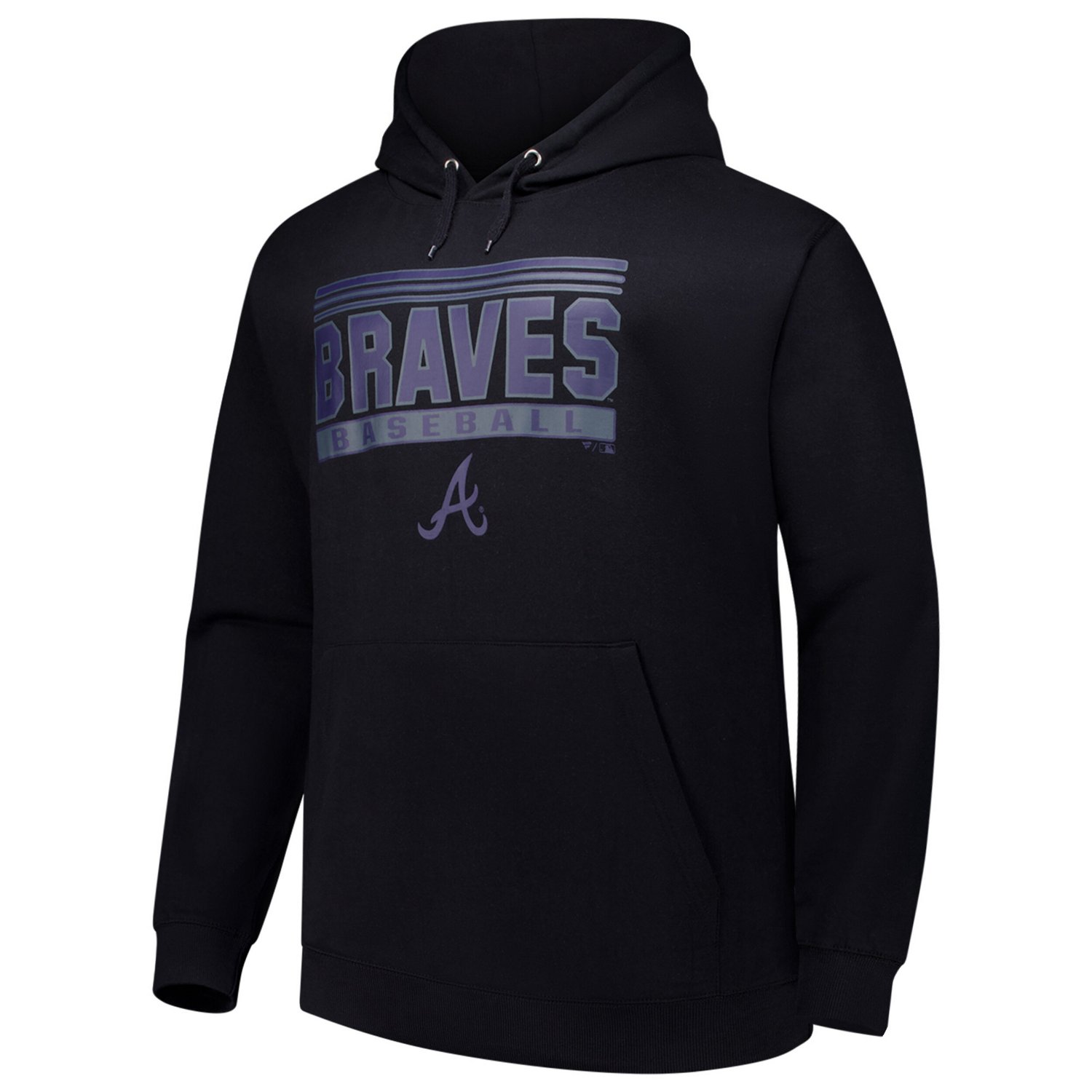 Atlanta Braves Stack Fleece Pullover Hoodie - view number 2