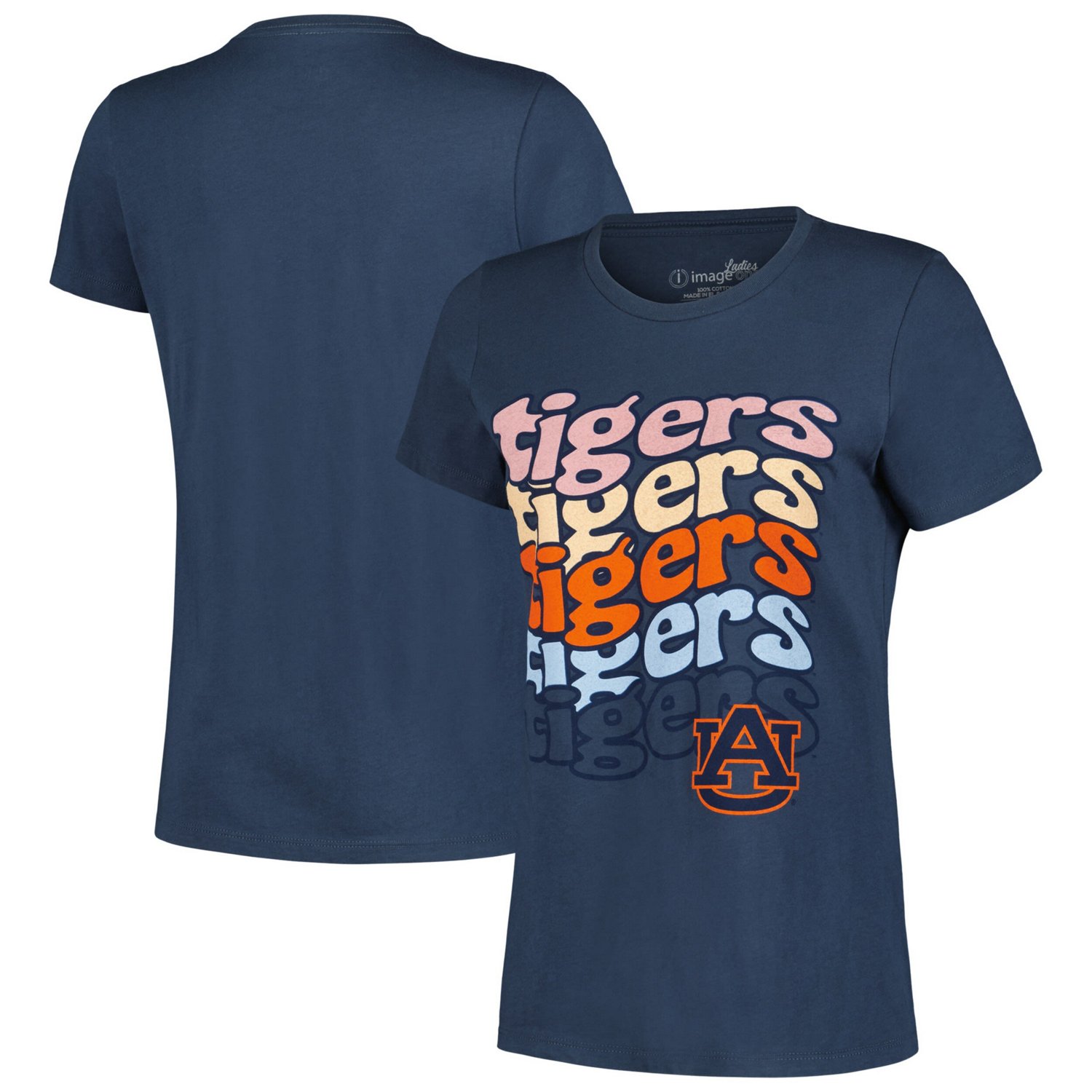 Auburn Tigers Repeat Slogan Boyfriend T-Shirt - view number 1