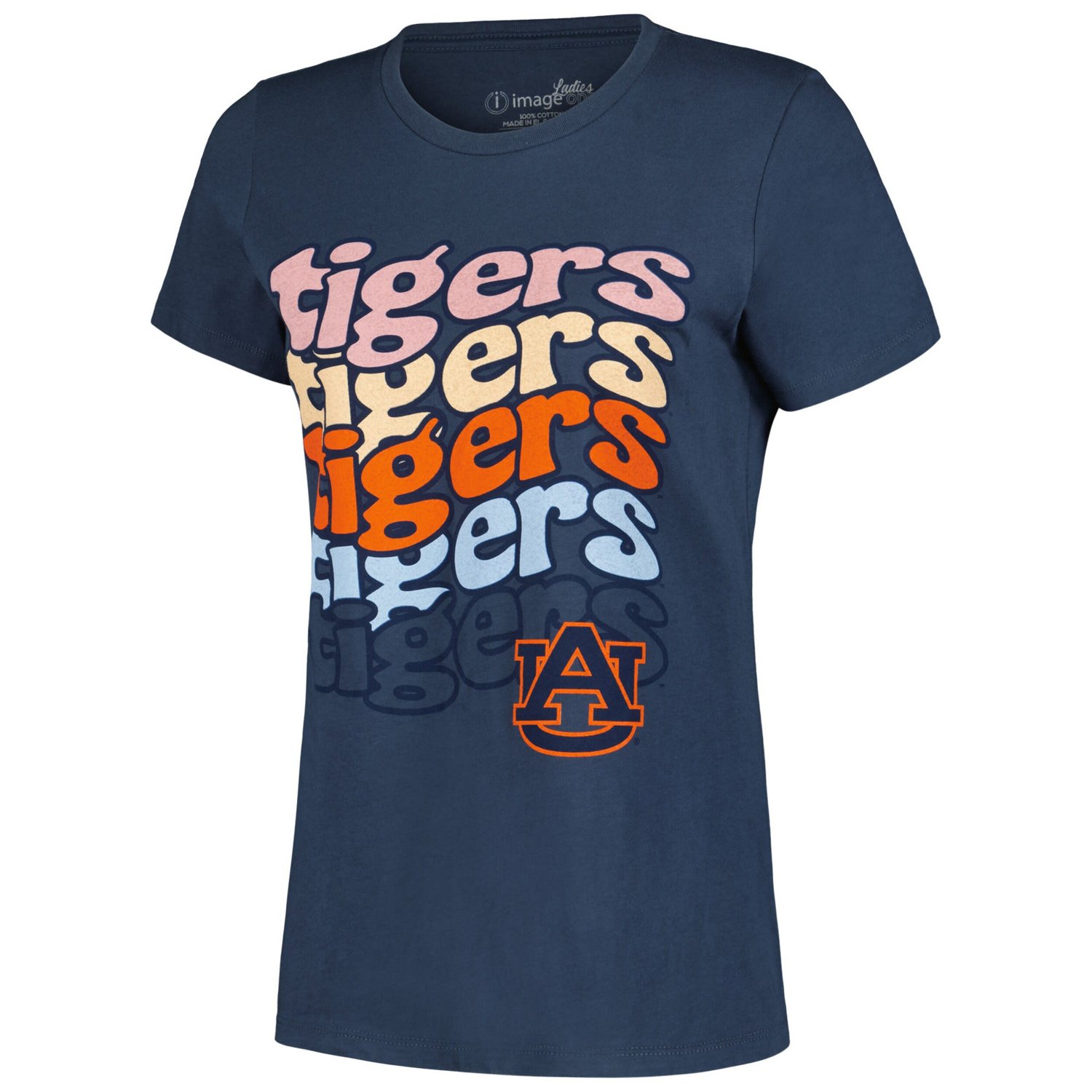 Auburn Tigers Repeat Slogan Boyfriend T-Shirt - view number 2