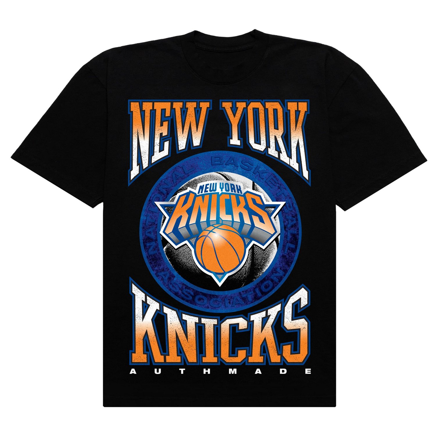 Authmade New York Knicks Vintage Metal Premium Heavyweight T-Shirt - view number 2