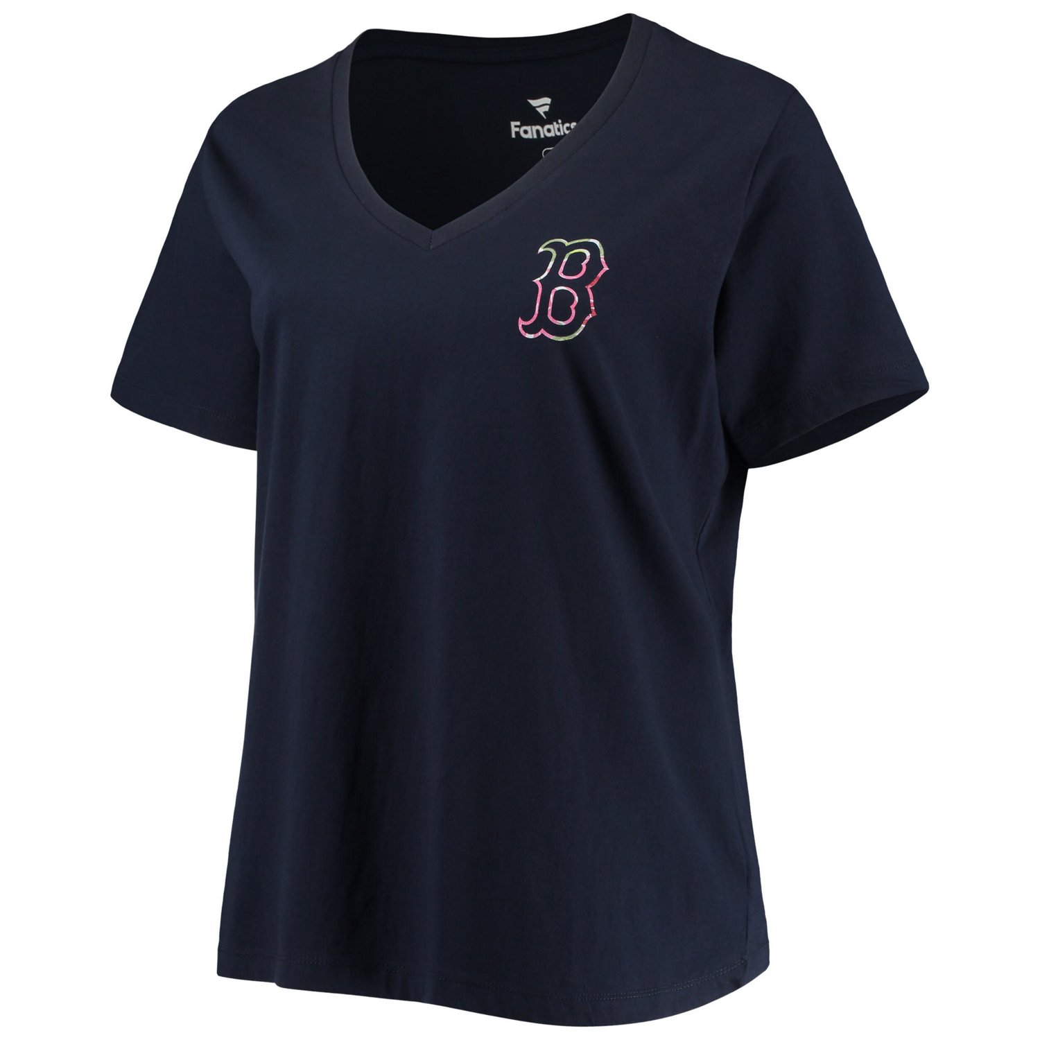 Boston Red Sox Plus Size 1 Mom 2-Hit V-Neck T-Shirt - view number 2