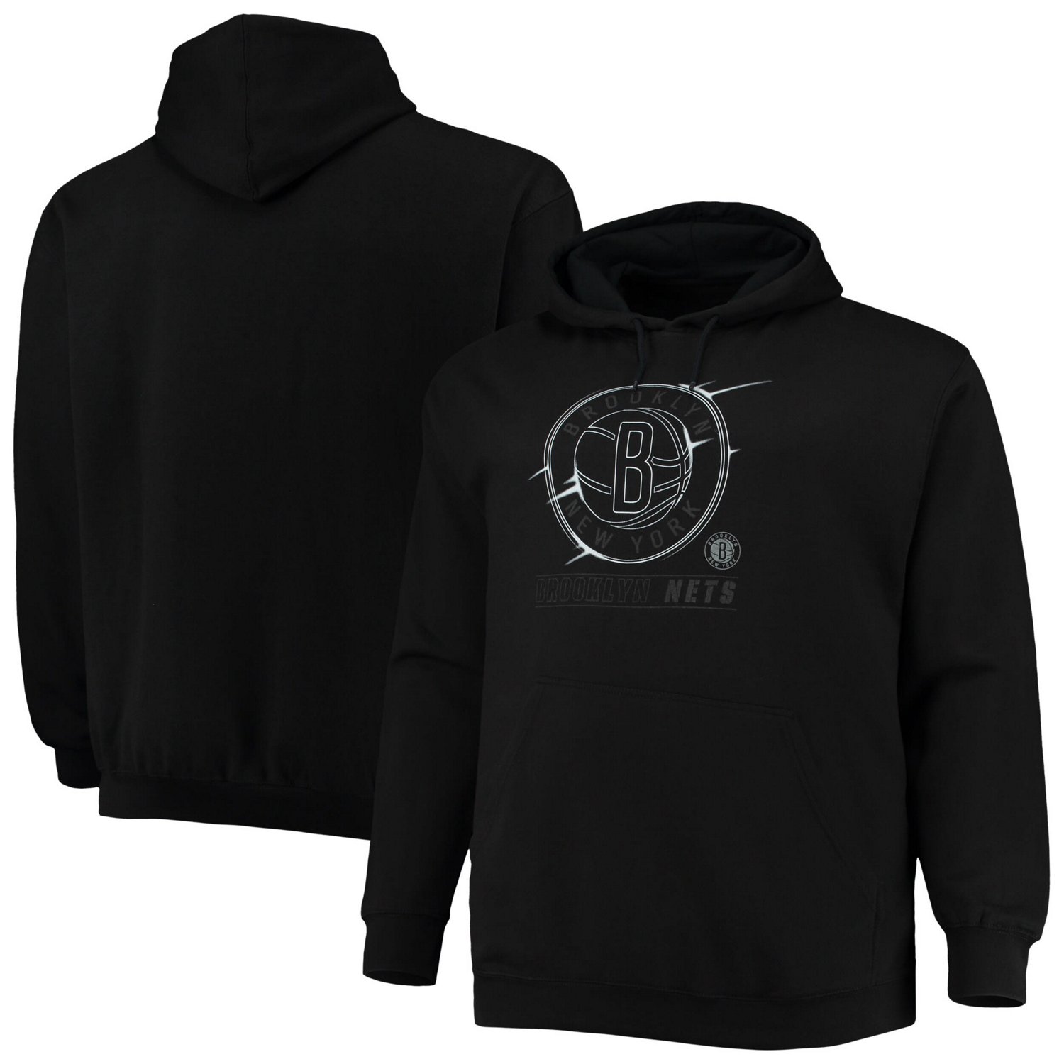 Brooklyn Nets Big  Tall Pop Pullover Hoodie - view number 1