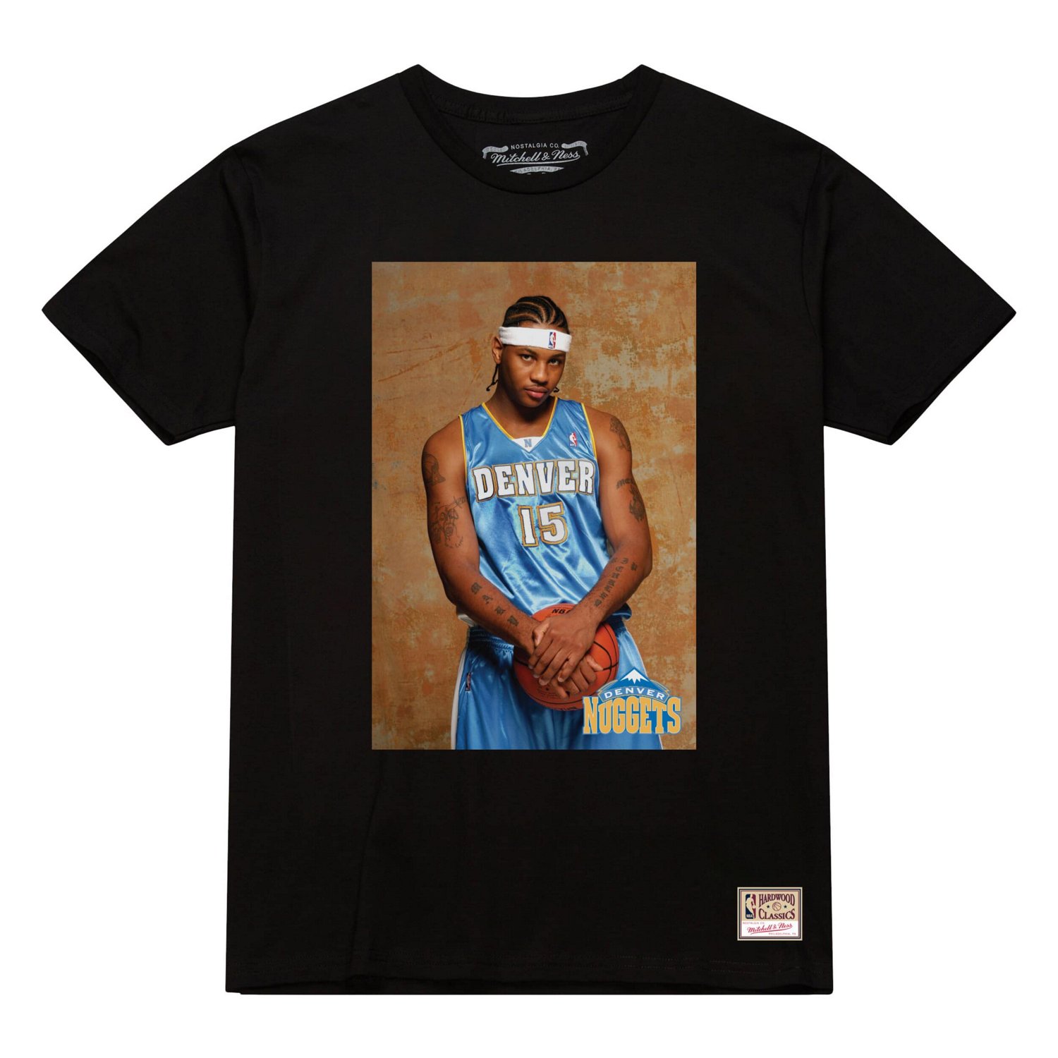 Carmelo Anthony Denver Nuggets Rookie Photo Name  Number T-Shirt - view number 2