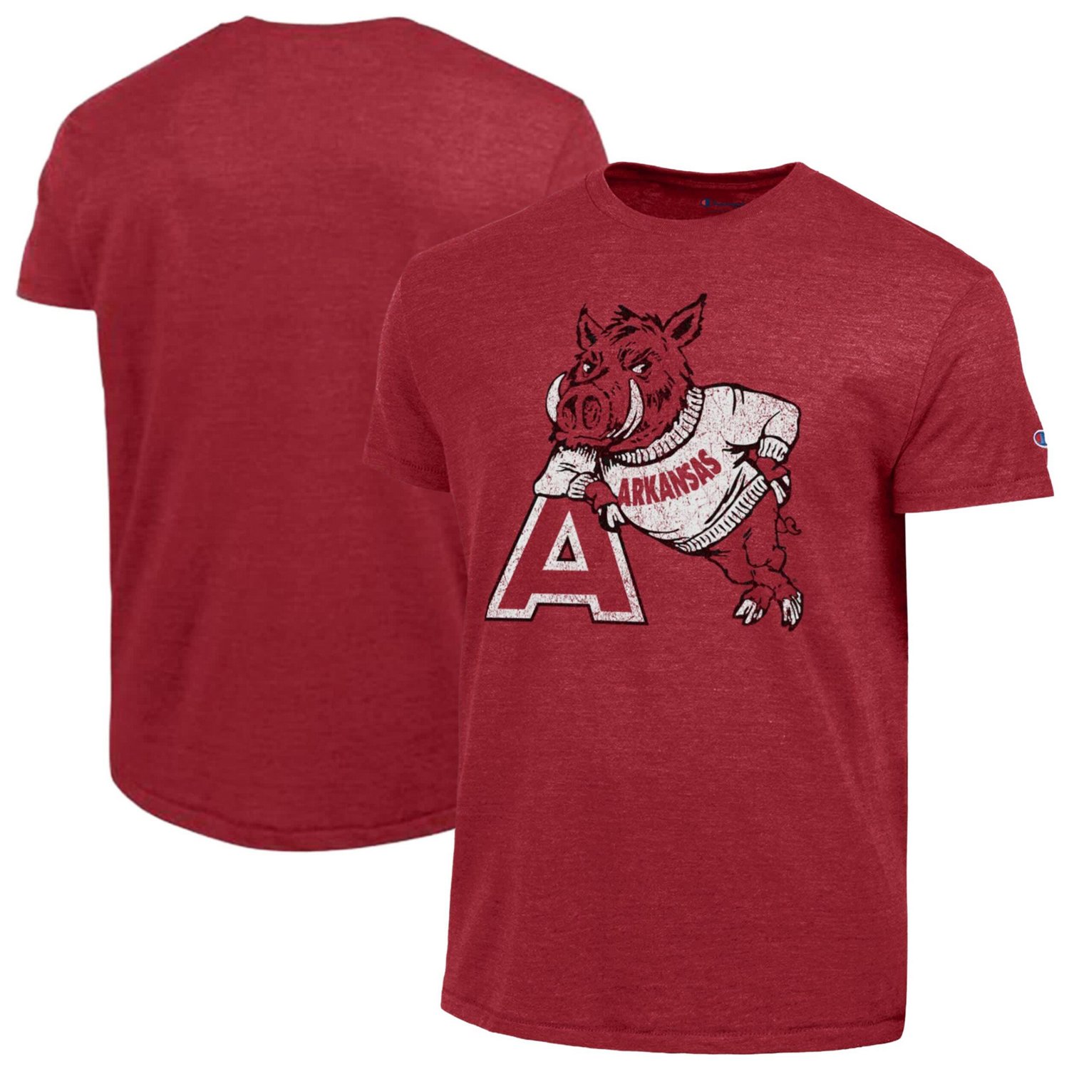 Champion Arkansas Razorbacks Vintage Triumph Tri-Blend T-Shirt