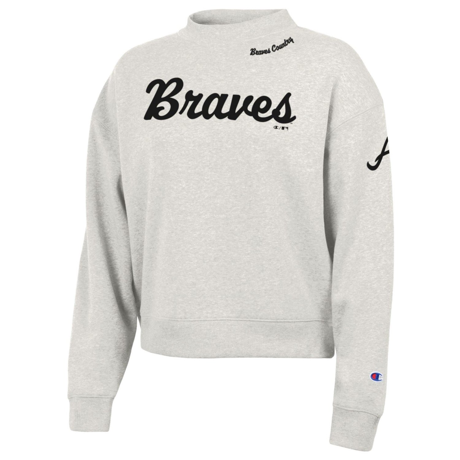 Champion Atlanta Braves Triumph Tri-Blend Sweatshirt - view number 2