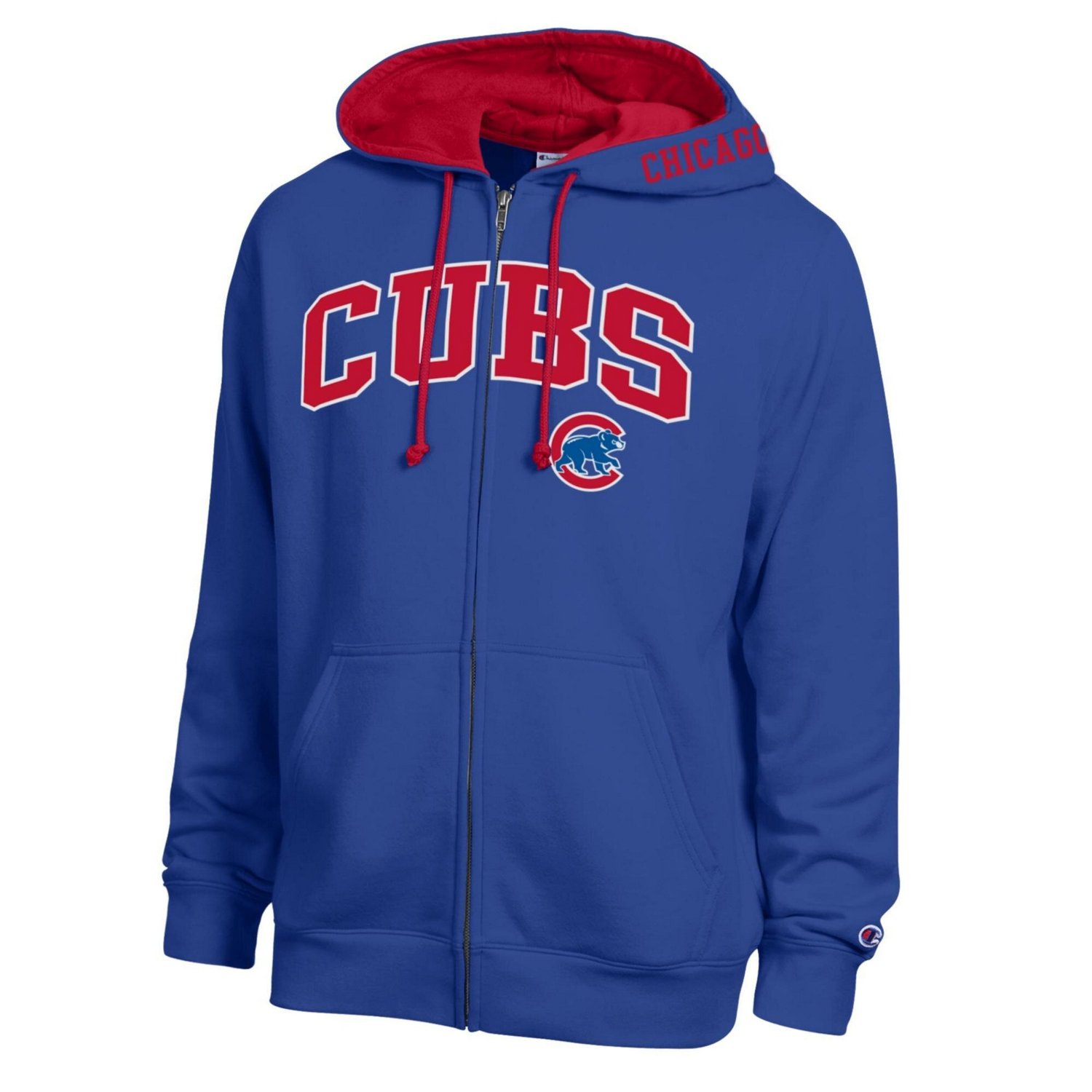 Champion Chicago Cubs Fleece Full-Zip Hoodie