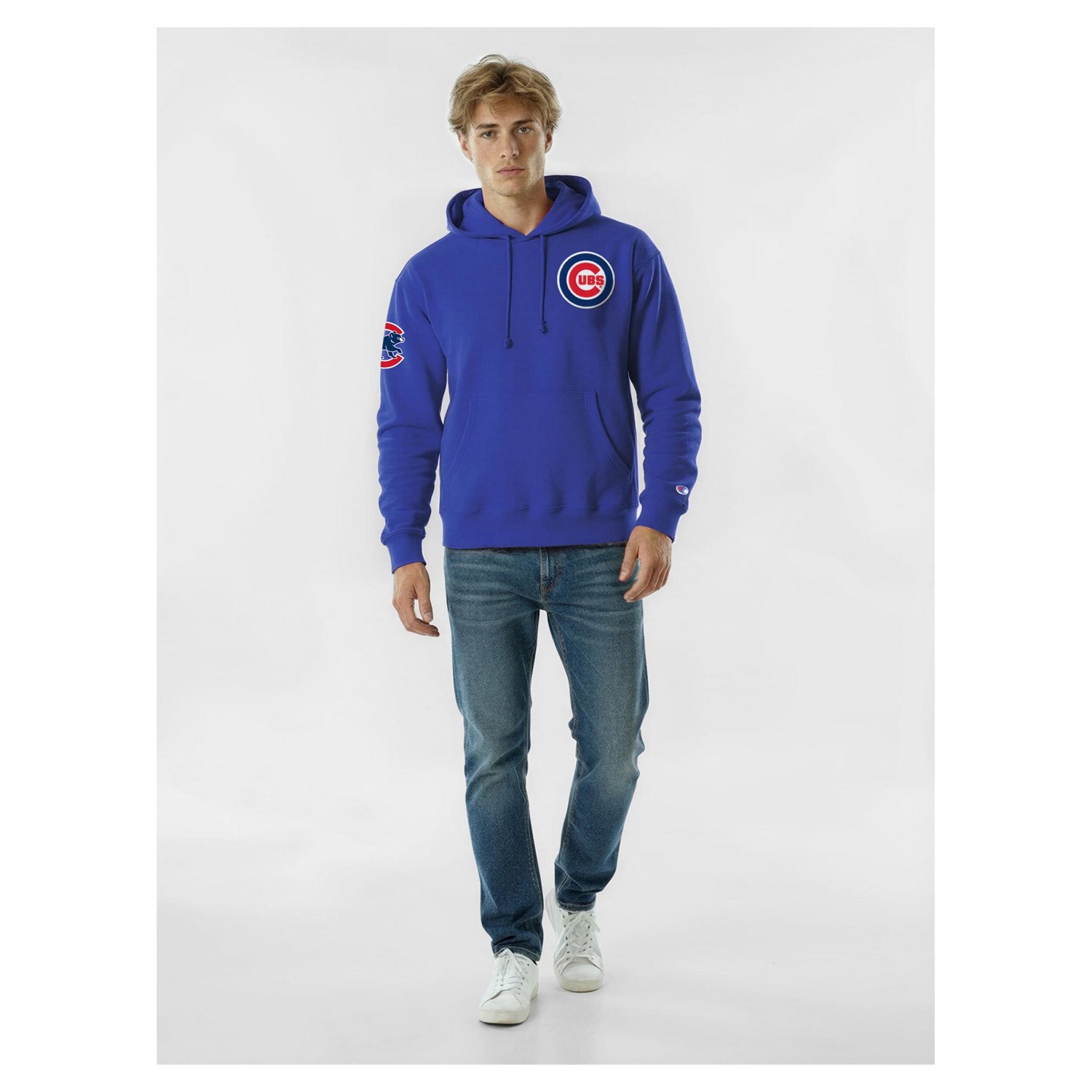 Champion Chicago Cubs Reverse Weave Chenille Hoodie