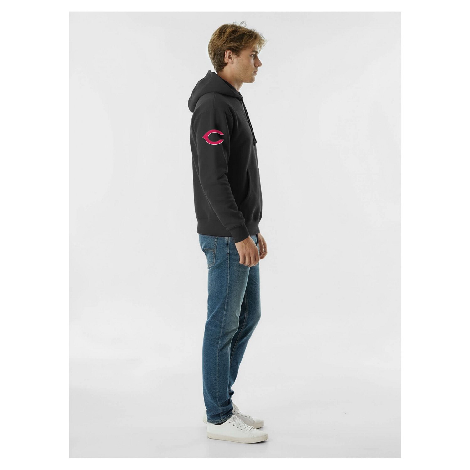 Champion Cincinnati Reds Reverse Weave Chenille Hoodie - view number 3