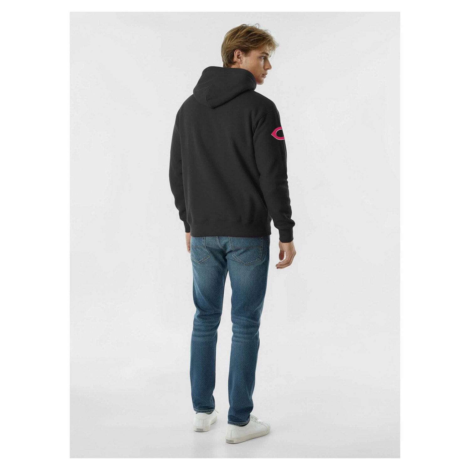 Champion Cincinnati Reds Reverse Weave Chenille Hoodie - view number 2
