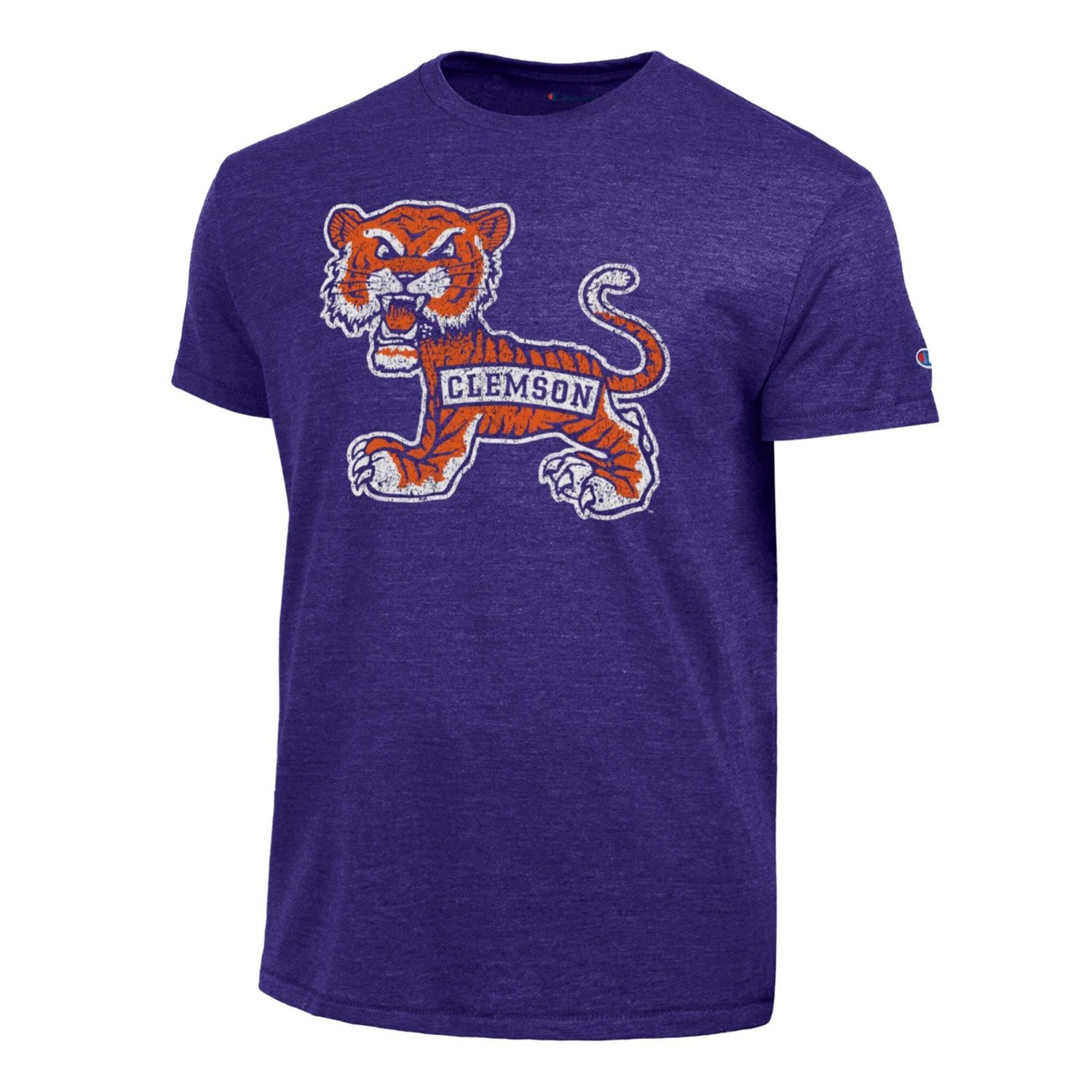 Champion Clemson Tigers Vintage Triumph Tri-Blend T-Shirt - view number 2