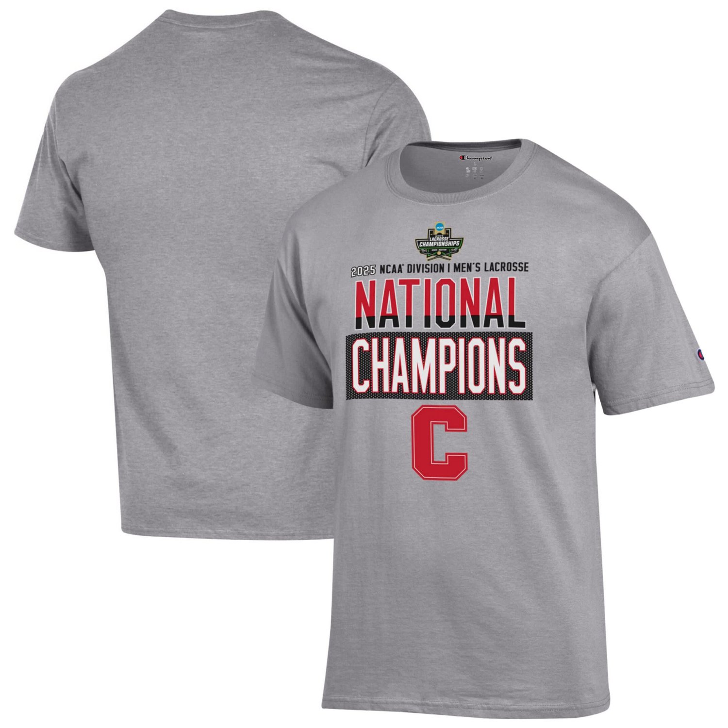 Champion Cornell Big 2025 NCAA Lacrosse National Champions Locker Room T-Shirt - view number 1