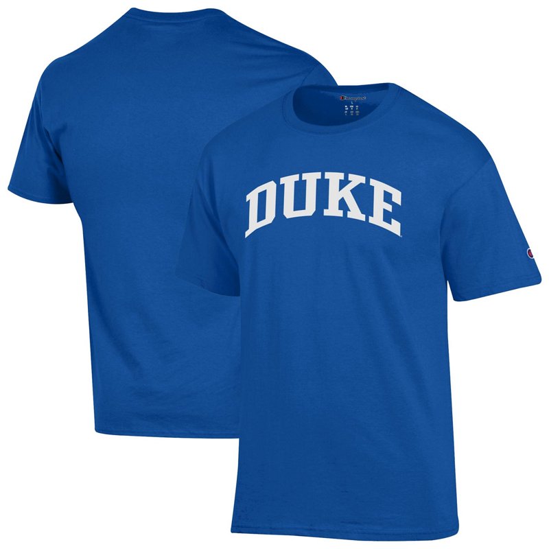 Champion Men's Royal Duke Blue Devils Basic Arch T-Shirt - Royal