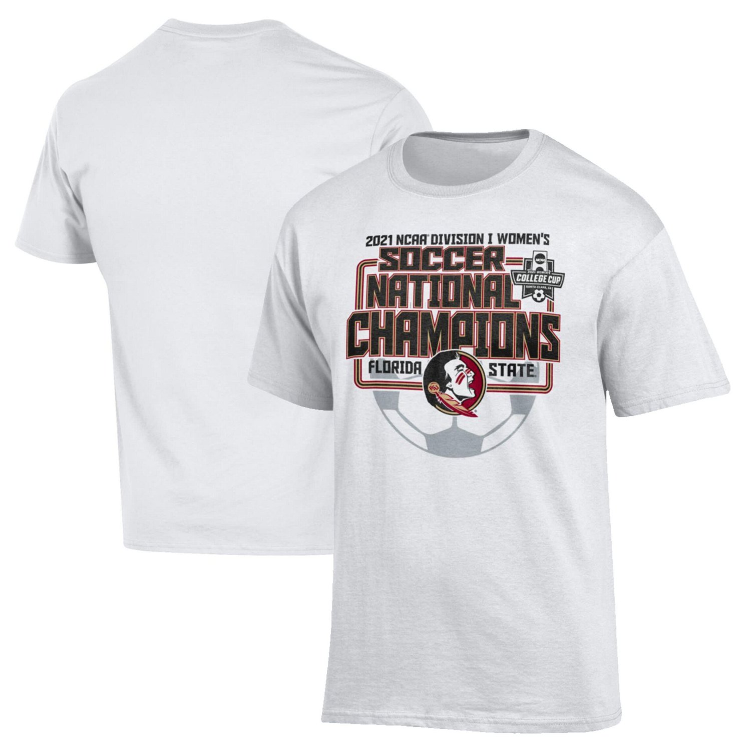 Champion Florida State Seminoles 2021 NCAA Wo Soccer National Champions Locker Room T-Shirt - view number 1